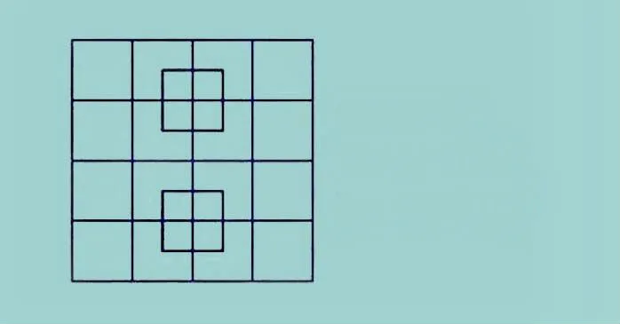 Тест на уважність: скільки квадратів на картинці?