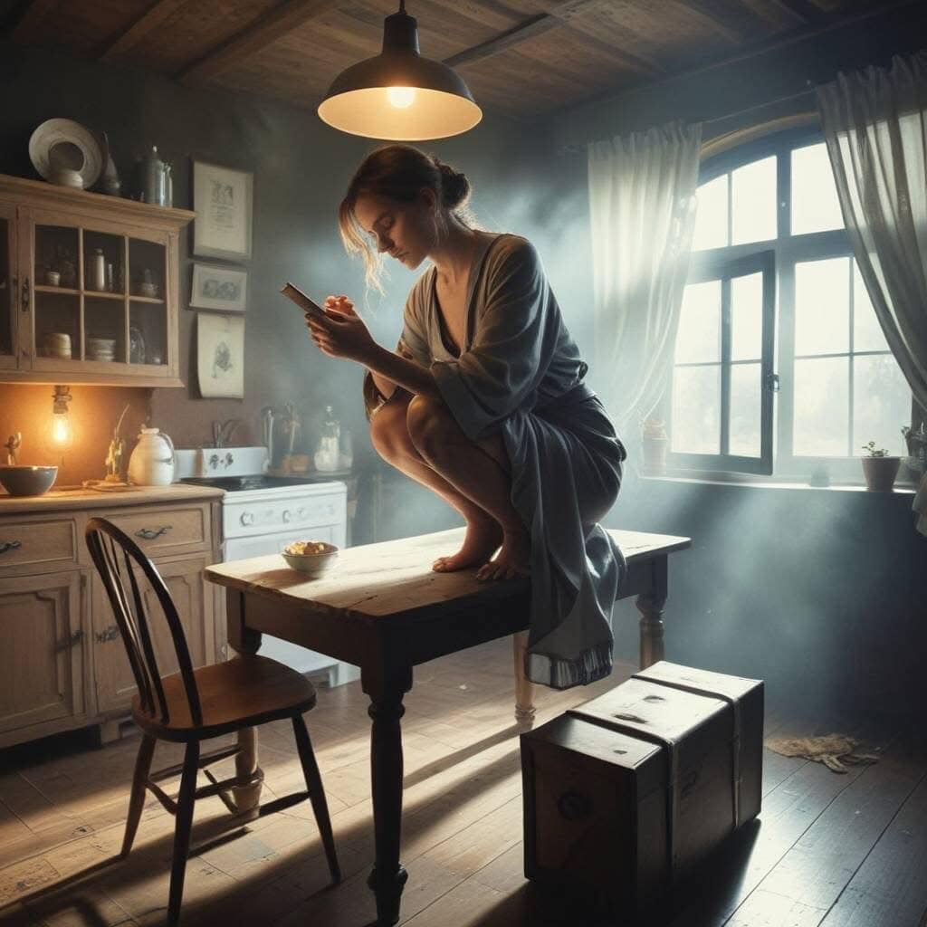 Наталя готувала вечерю, коли у двері постукали. – Ви Наталя? – сказала якась незнайомка. – Так, а ви хто? – запитала Наталя. – Я коханка вашого чоловіка, – раптом сказала жінка. – Олега? – перепитала Наталя. – Олежика, – поправила її гостя. – І ви з моїм чоловіком кохаєте один одного? А я заважаю вашому щастю? – єхидно сказала Наталя.  – Що він Вам наговорив? Що діти у нас маленькі, і він не може покинути їх? – Ні… Він сказав, що потрібно почекати, поки… поки вашого батька не стане…, – раптом сказала гостя. Наталка застигла почувши таке, жінка не розуміла до чого тут її батько