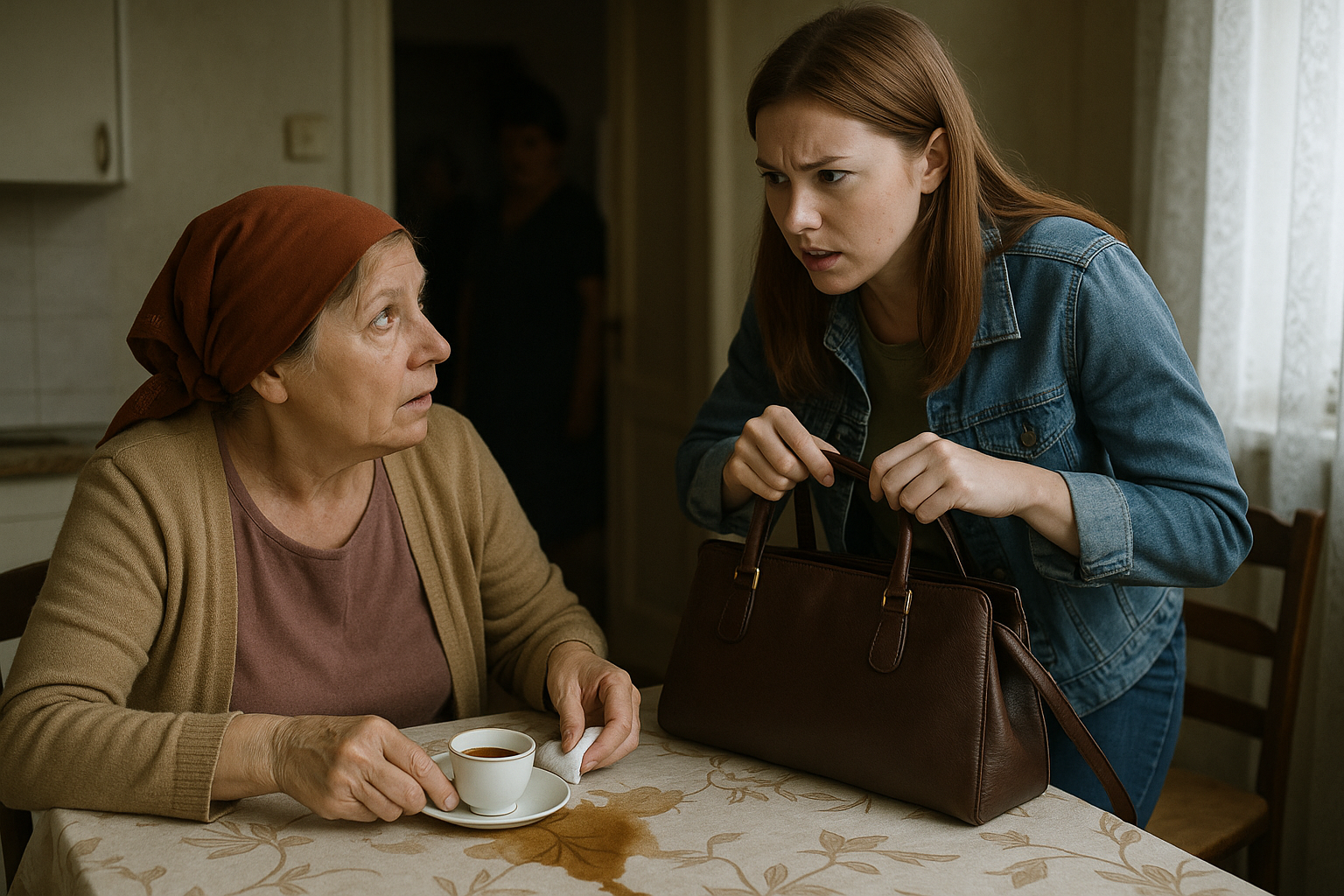 «Мамо, ну що ви їздите та їздите? Нема в селі чим зайнятися?». Донька швидко забирала в мене сумку і кидала швидкі погляди чи не бачить свекруха чи чоловік, що я ненароком пролила чай на скатертину, від важкої сумки руки наче здерев’яніли, та й терпнуть вони у мене давно, а тут така малесенька філіжаночка, на один ковток того напою і то пролила