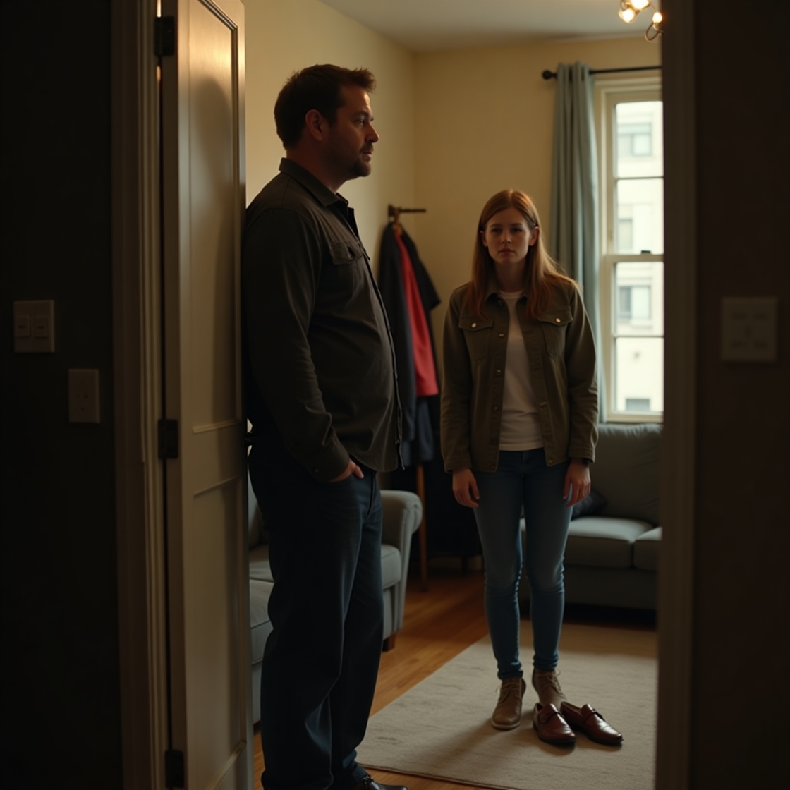 Сашко припаркував машину і пішов у підʼїзд. Він зайшов у ліфт, натиснув кнопку свого поверху й посміхнувся. – От моя Оленочка зрадіє, що я так рано повернувся додому! – подумав чоловік. – Буде справжній сюрприз. Сашко вийшов на своєму поверсі і тихенько відкрив двері в свою квартиру. Ще з порога чоловік відчув, що в домі щось не так… – Хтось в гості прийшов, чи що? – подумав Сашко, побачивши в коридорі дорогі чоловічі туфлі. Він повільно відкрив двері у вітальню і так і став на порозі від побаченого…