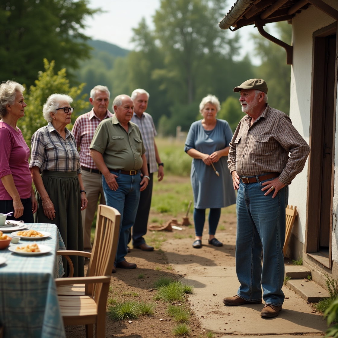 До Лесі з Григорієм в село приїхали в гості родичі. – Вам картопля на осінь потрібна? – одразу запитав рідню Григорій. – Не відмовимося! – хором сказали ті. – Он там, задня смуга на городі ваша, – раптом сказав чоловік. – Копайте, садіть і все інше! Даємо вам землю! Картоплю на посадку я теж дам. – Ага… – здивовано повідкривали роти родичі. Це було несподівано, бо раніше їм просто всі продукти давали з собою. – Гаразд, обідати пора, – сказав Григорій. – Леся суп зварила, картопельки посмажила… – Щось ви цього разу не дуже нас приймаєте, – загомоніли родичі. – Так нічого й не буде! – раптом заявив Григорій. Всі оторопіли