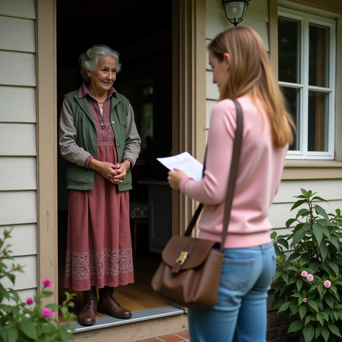 – Доброго дня, я по оголошенню, – на порозі стояла молода дівчина з сумкою через плече. Баба Оля розгублено дивилась на неї. Вона показала квартирантці кімнату. Старе ліжко, старезна шафа, а на подушці вишита серветка. – Тут навіть телевізора нема, – сказала баба Оля. – Ой, як мені у вас подобається, як затишно! – відповіла Настя. – Дивна дівчина! – думала баба Оля. – Подобається, каже, затишно. А все ж старе в мене! Та згодом вона все зрозуміла