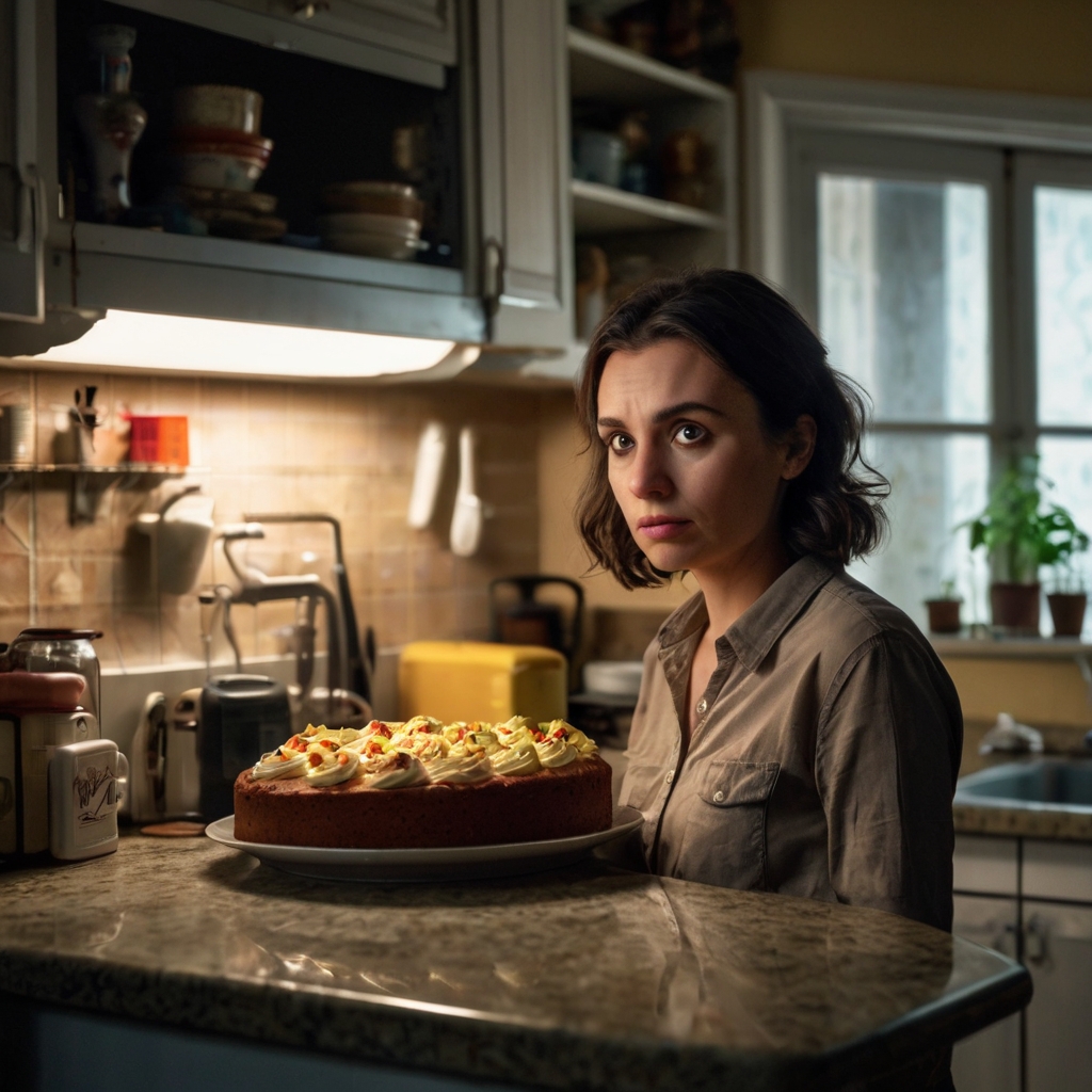 Оксана купила торт та зі своїм синочком прийшли в гості до свекрухи. Марія Андріївна зробила чай, розділила тортик, який принесла невістка. Трохи посиділи, порозмовляли. – Бабусю, йдемо пограємося, – попросив маленький Стасик. – Зараз, тільки приберу зі столу, – усміхнулася Марія Андріївна. – Та ви йдіть…Я сама тут приберу, – відповіла Оксана. Марія Андріївна з внуком пішли у іншу кімнату. Невістка помила чашки, забрала зі столу залишки торта і вирішила поставити його в холодильник. Оксана підійшла до холодильника, відкрила його, заглянула всередину і…остовпіла від побаченого