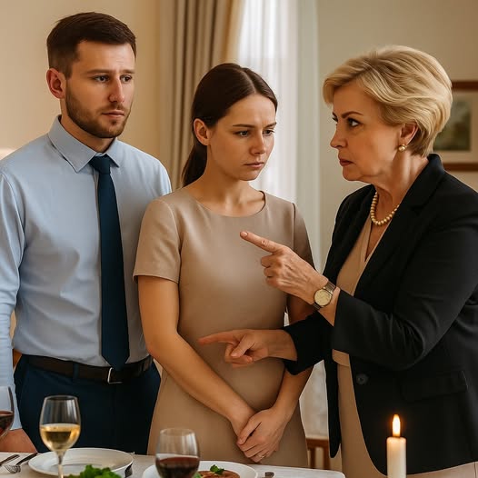 «Ти повинна мовчати, жебрачка», — прошипіла свекруха перед приходом гостей, але вона застигла, коли головний гість обійняв мене і назвав донькою.