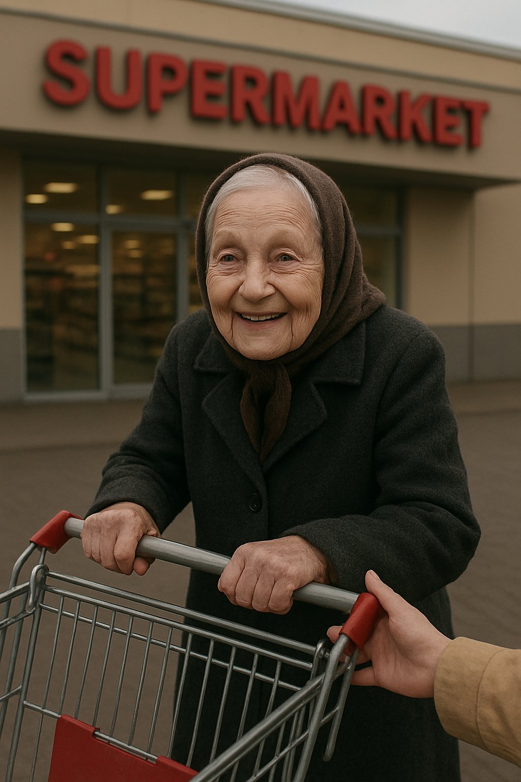 Я побачила дивну бабусю біля супермаркету і вирішила допомогти їй. Те, що потім з’ясувалося, змусило мене здригнутися