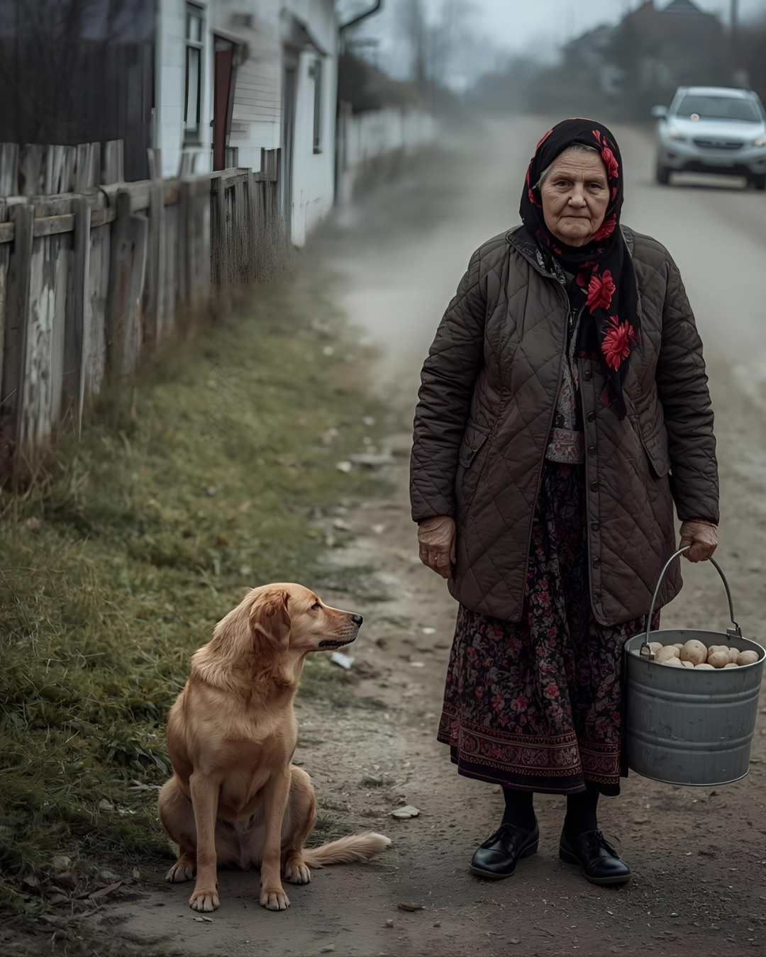 “Дверцята машини відчинилися, і звідти виштовхнули собаку. Не вивели, не відпустили, – саме виштовхнули – грубо, різко, наче мішок зі сміттям
