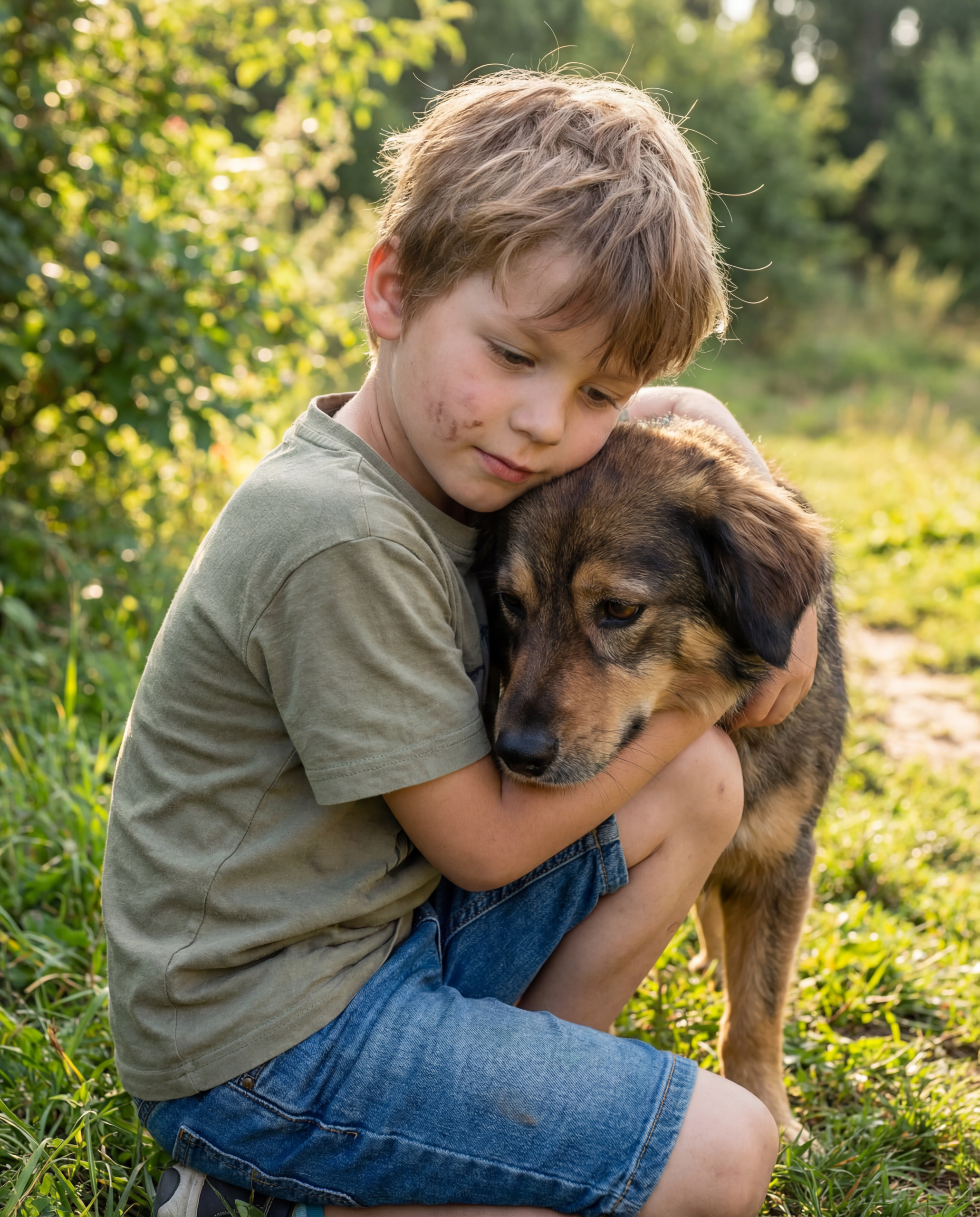 Дядечку .. врятуйте мого песика! Він там! Я не знайшов його!