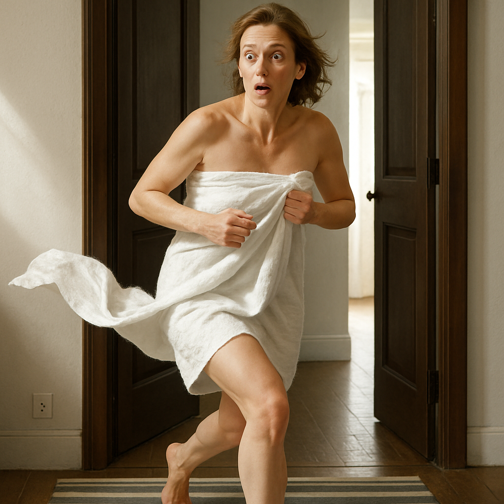 Моя дружина Катерина відразу побігла за мною на ходу прикриваючись тим, що потрапило під руку, намагалася переконати мене в тому, що це просто непорозуміння.