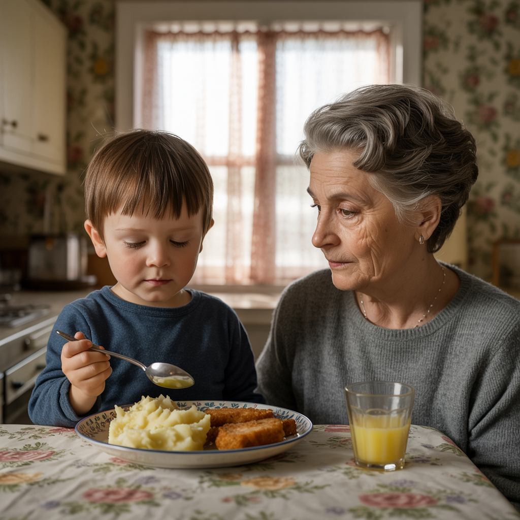 — Тільки, будь ласка, не лізьте до нього. Посидьте спокійно, я швидко, — попередила невістка.
