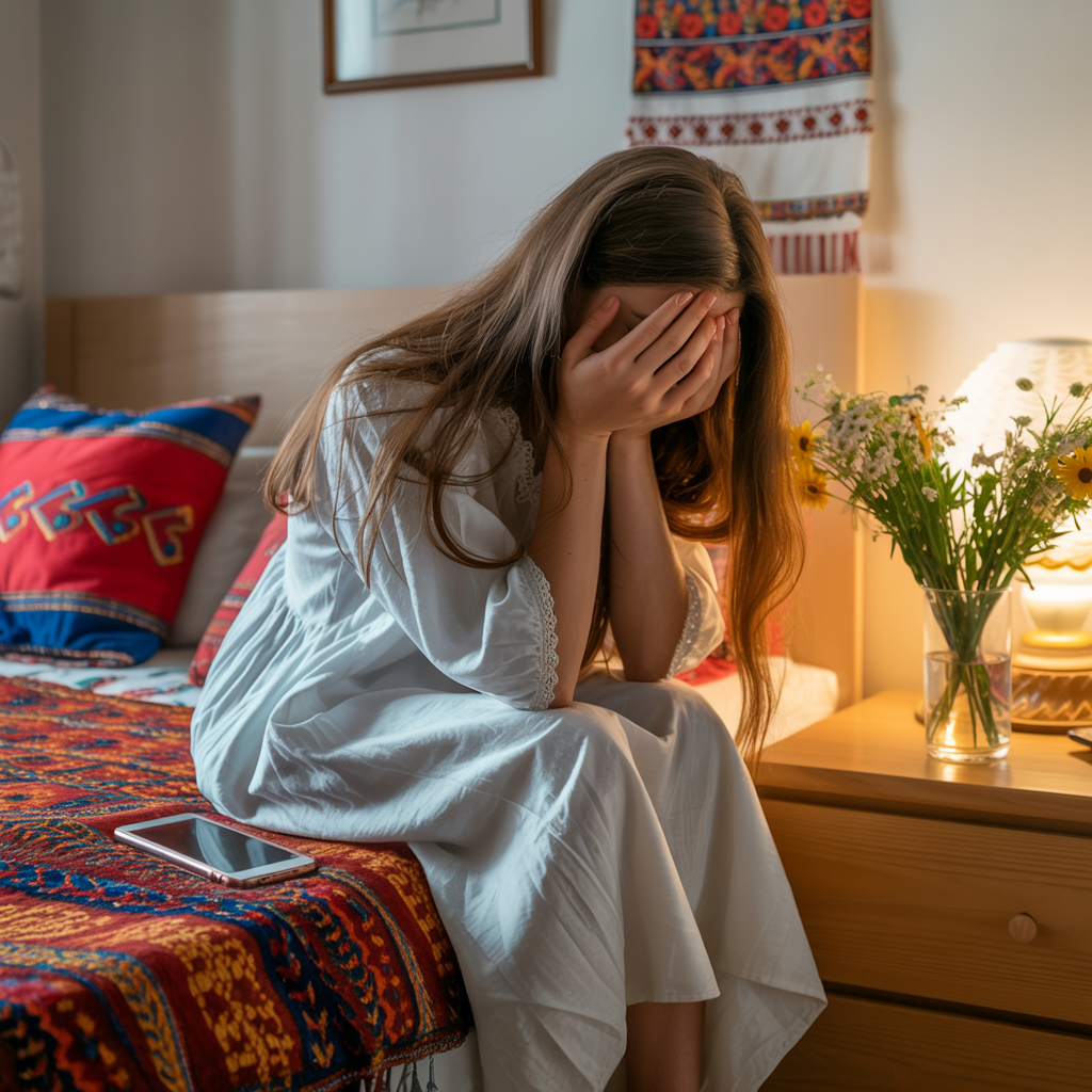 “Почувши чиїсь кроки, Оля блискавично видалила повідомлення, в якому повідомлялося, що абонент сильно скучив і з нетерпінням чекає на нову зустріч, і поклала телефон на тумбочку, де він і лежав до цього