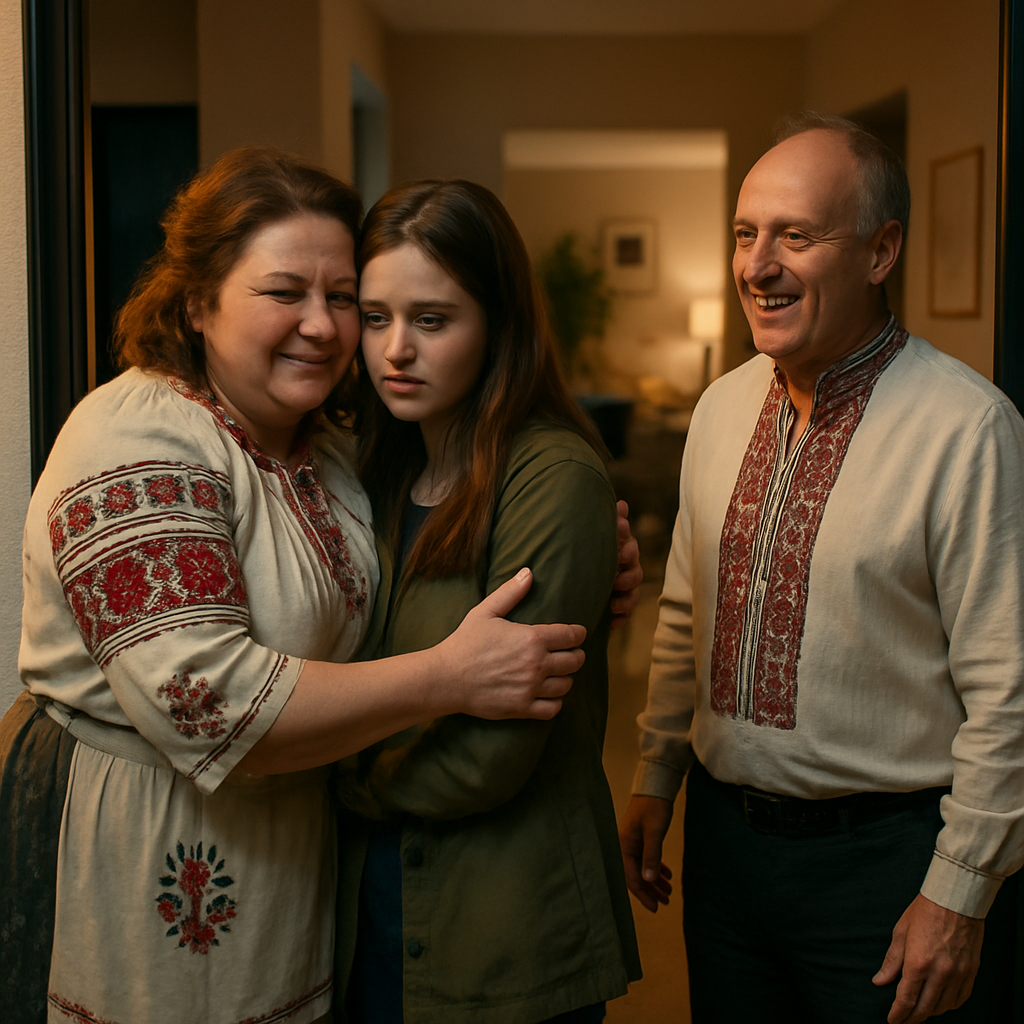 — Мати, зустрічай дітей, – крикнув майбутній свекор. Із простору будинку випливла повненька жінка у фартусі поверх ошатної кофти. Вона посміхалася, і теж підійшла та міцно обійняла Аліну: — Ну, здрастуй, донечко. Здрастуй, Алінко! Заходьте, що стояти? Стіл уже накрито. Мабуть, традиція в них така – усі обіймаються. Але обійматися зі слабо знайомими людьми не хотілося. Ну, та гаразд. Стіл, що чекав на них, одразу допоміг забути всі невдоволення. Але затиск залишився