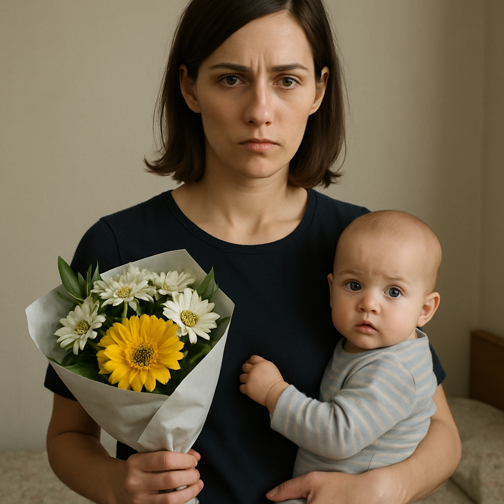Коли Оксана готувалася вийти з пологового будинку, вона з подивом побачила, що батько дитини чекає на неї з букетом квітів і новонародженою дівчинкою, за якою вона доглядала і від якої відмовилась рідна матір