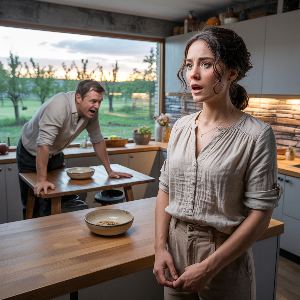 Ігор увірвався на кухню, сповнений гніву, приголомшивши Наталю своїм звинуваченням у брехні