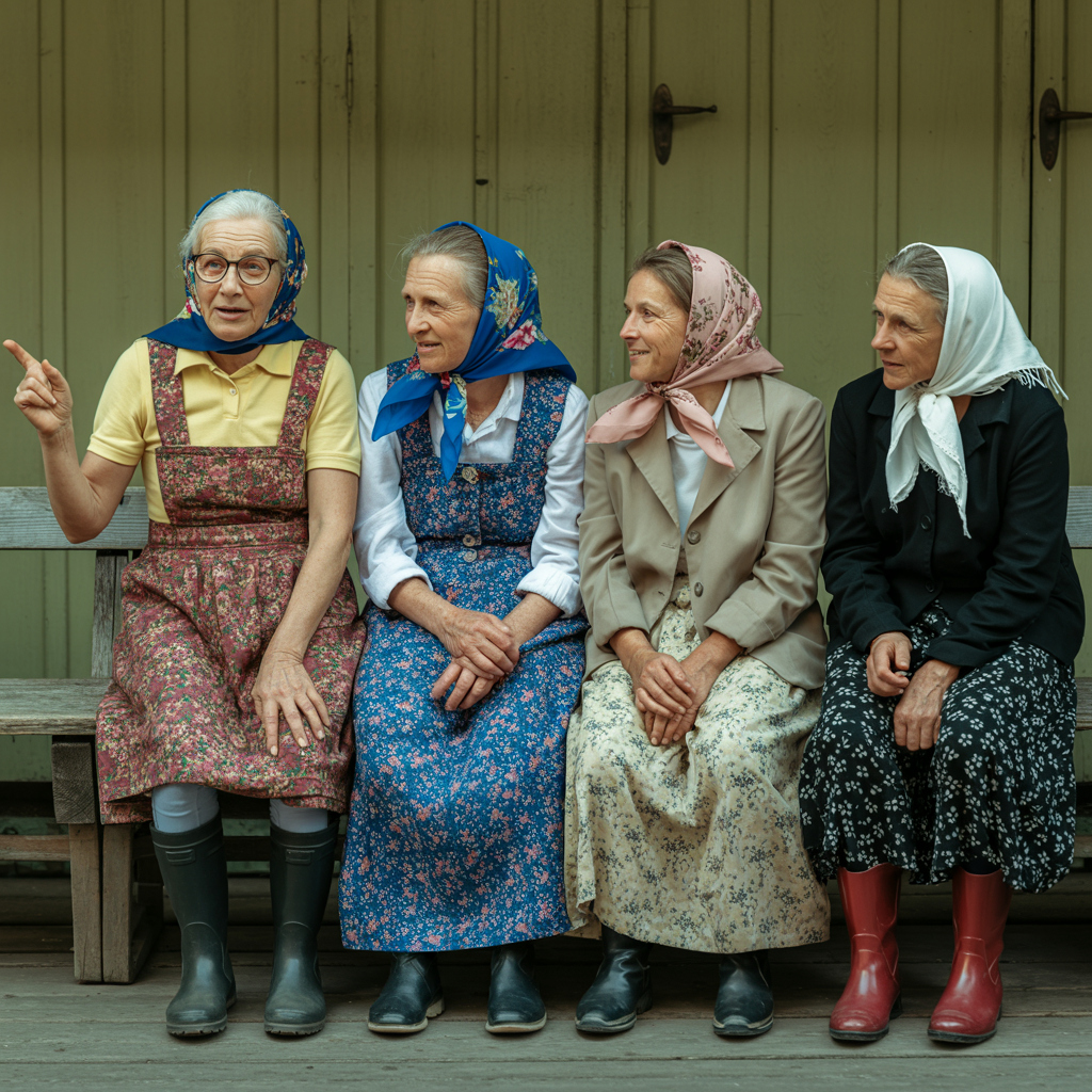 “– А хто батько? – А хто ж його знає? Лариска від одного, Вєрка від іншого, ніхто ніколи й не бачив Катерину з чоловіком.