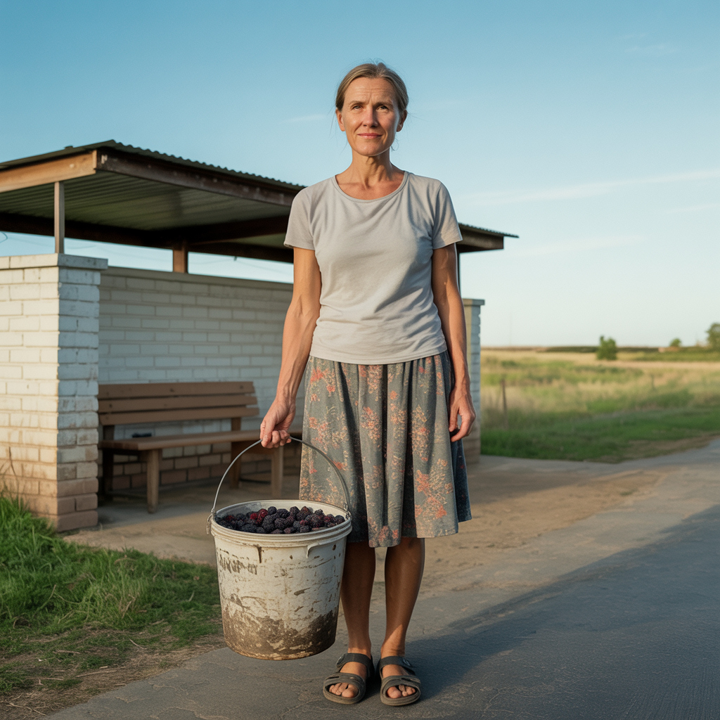 “– Чого злякалися? Хіба я схожий на грабіжника? Та й брати у вас нема чого, відро хіба що. Так у мене цього добра на дачі теж завалися. – Чи обличчям не вийшов? То як? Їдемо, чи чекатимете красивішого водія?