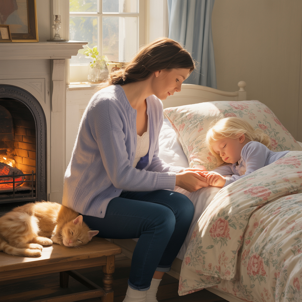 “— Швидше за все, його тут залишили. Хтось завіз у ліс, та й покинув. Зараз такого вистачає, дівчинко, ти ще молода. Завтра відвеземо в районний дитбудинок. — Ні, — твердо відповіла Аня, міцніше обіймаючи хлопчика. — Я його не віддам. Я забираю його до себе