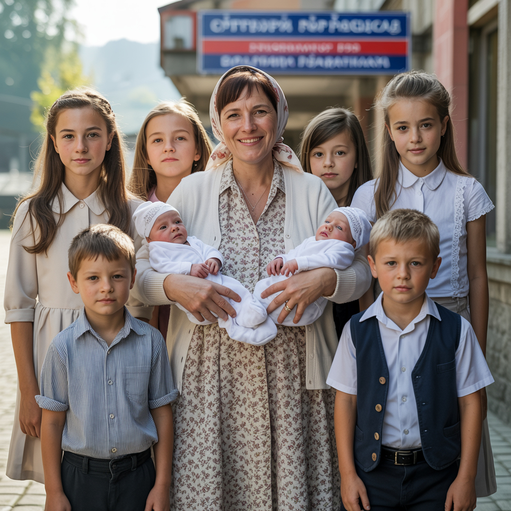 – І не рідна ж вона їм, цим п’ятьом… А хіба скажеш… Ось як в житті буває…