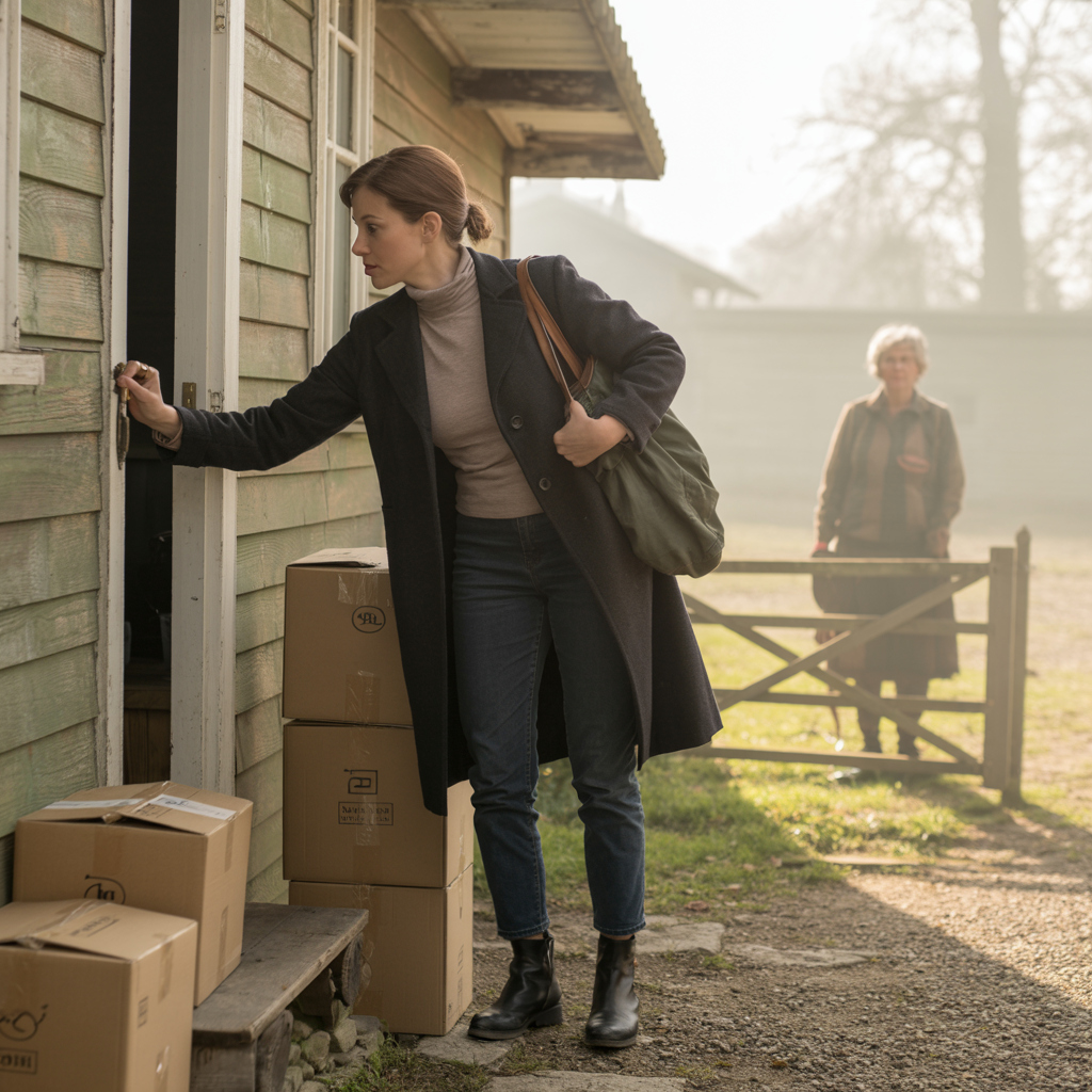 Жінка, яку Тоня бачила ранком, сиділа на коробках. Нікуди не пішла, ніхто за нею не прийшов. Їй було близько сімдесяти. – У вас щось трапилося? Ви загубилися? До кого ви приїхали? – До себе, ось … – Жінка простягла записку з адресою. – Але тут такої адреси нема