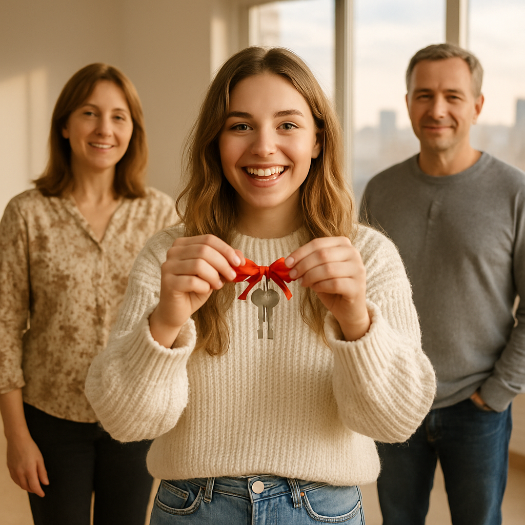 Яні на двадцятиріччя батьки подарували шикарний подарунок – квартиру.