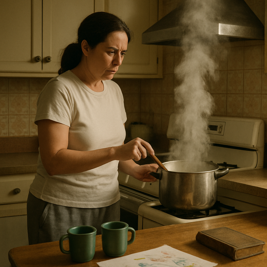 Олена стояла біля вікна своєї порожньої квартири і дивилася на двір, де колись гралися її діти.