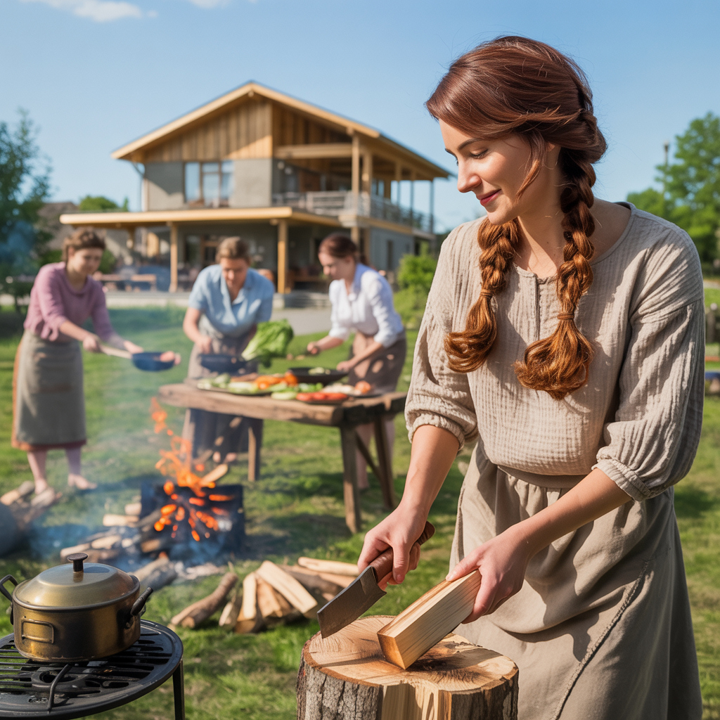 Приїхали ми, з Таїсією мама була знайома з весілля, тож чайку попили з дороги і взялися до роботи, тушкували, парили, смажили, салати різали, прилади розставляли. Михась дрова для шашлику заготовляв разом із сином тітки. Ми все чудово встигли. У призначений час почали збиратися гості