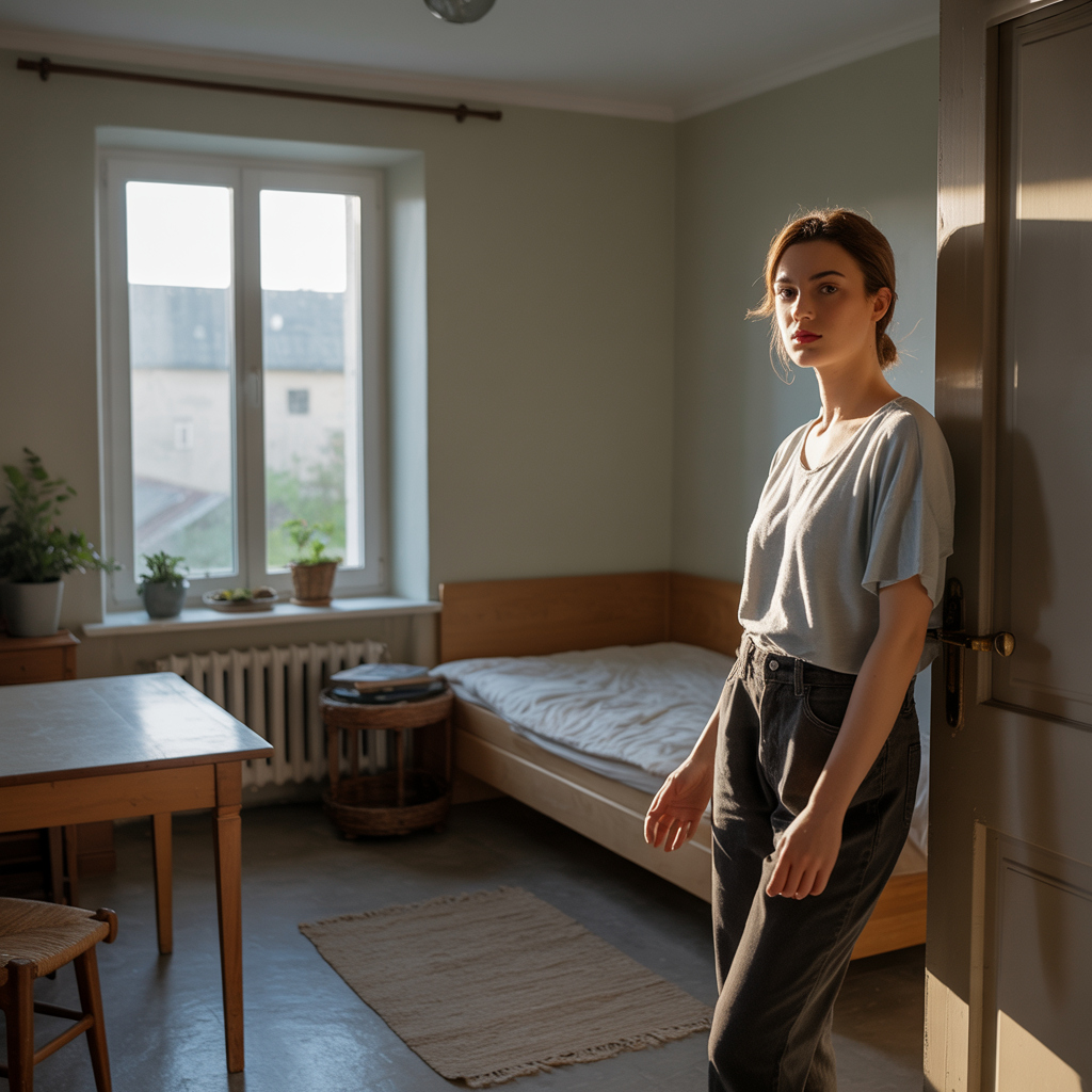 Оксана помітила, що вона чужа в їхньому домі, вірніше у квартирі. Їй уваги нуль. Є вона вдома чи ні – ніхто не помічає. Поїла та йди у свою кімнату, сиди тихо, нікуди не встрявай