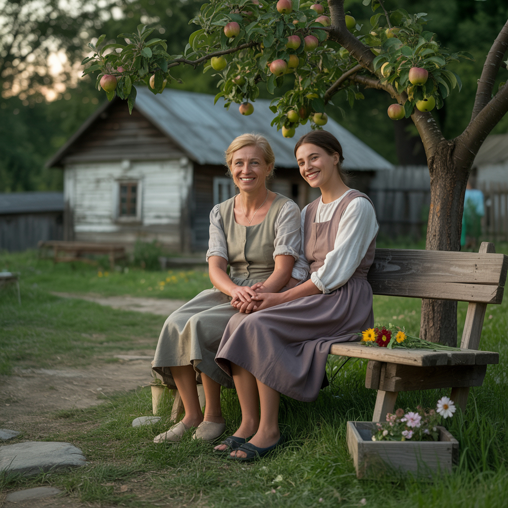 І так вони мило спілкувалися, так шепотілися удвох, що й водою не розіллєш їхню дружбу. І Олі стало тепліше. Не було в неї ніколи такої мами, хоч і чужої, але мами