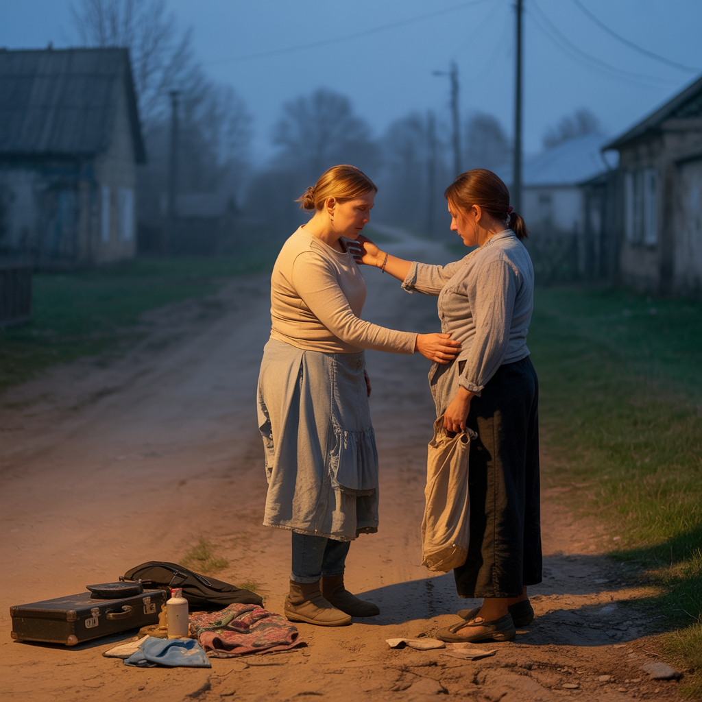 — Треба було нам всім разом тікати. Треба було кидати все і йти. Мені так шкода… Так шкода… Все було б інакше. Оленка моя. Підійди. Я подивлюся на тебе