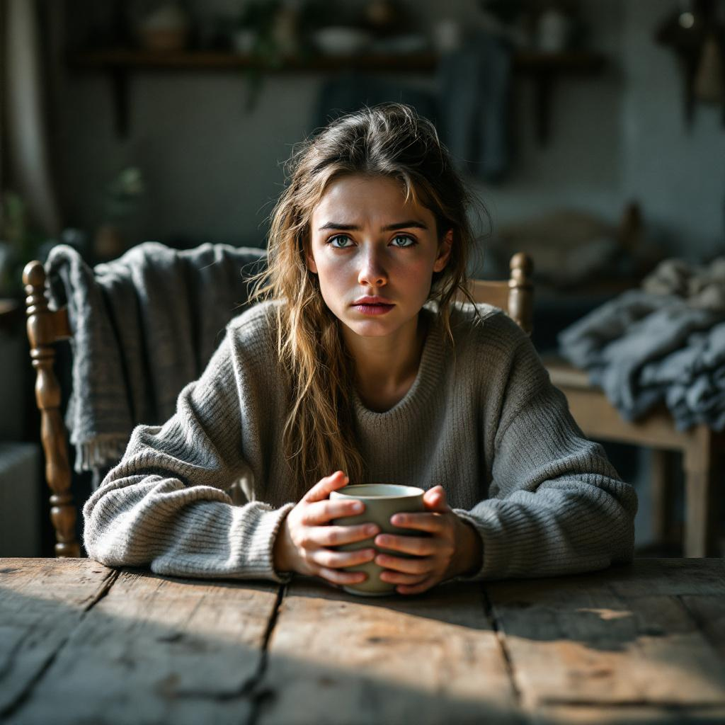 – Ти чим займалася весь день? Спала? Правильно мама моя каже, що ти ледарка, з’явилась дитина і думаєш королевою стала? У вас таке призначення, дітей плодити і їсти готувати, затишок забезпечувати чоловіку, а ти з цим впоратися не можеш. Ну чому ти така, скажи мені?