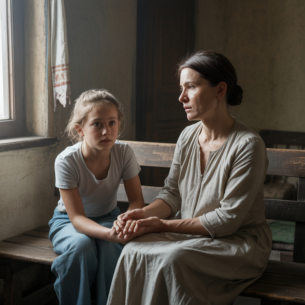 — Сім’я — це коли всі піклуються один про одного. А тягар — це коли один тягне на собі інших, — пояснила мати