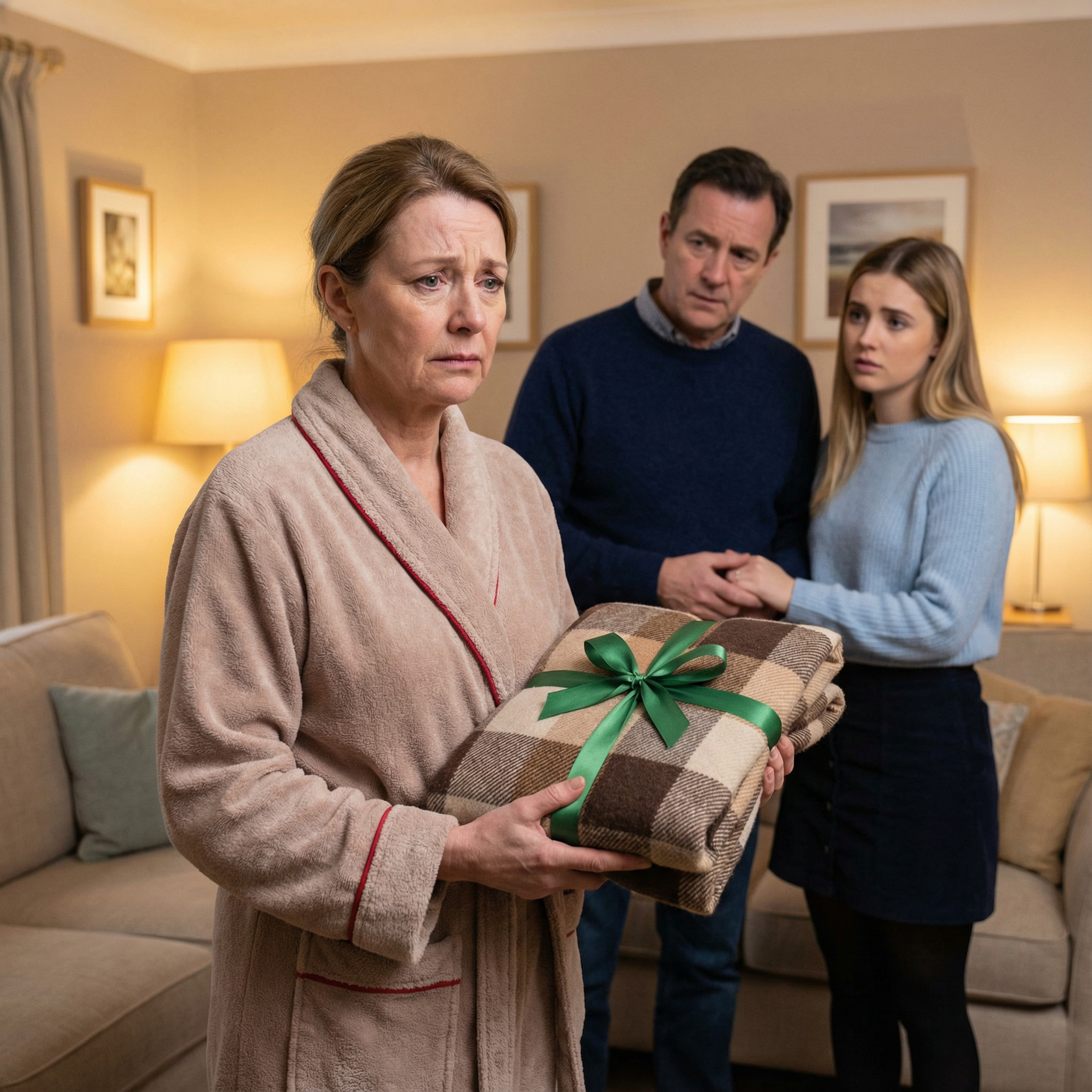 Мати розгорнула ковдру, покивала.