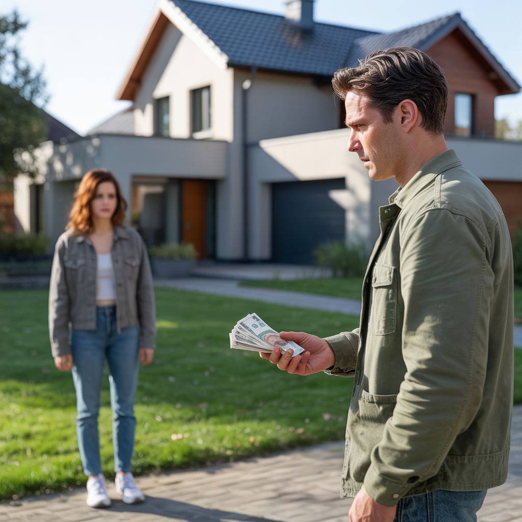 Грошима своїми дорікаєш, а за моєю свининкою приїжджати не гребуєш! Адже це я їх годую, напуваю й вирощую, щоб ти їла та від задоволення плямкала. Немає кави — немає й м’яса для тебе. А хочеш м’ясця — купи! І взагалі, котися до себе в місто, там і кричи. Тут я живу, а значить і дім мій, тому геть звідси, і дорогу забудь