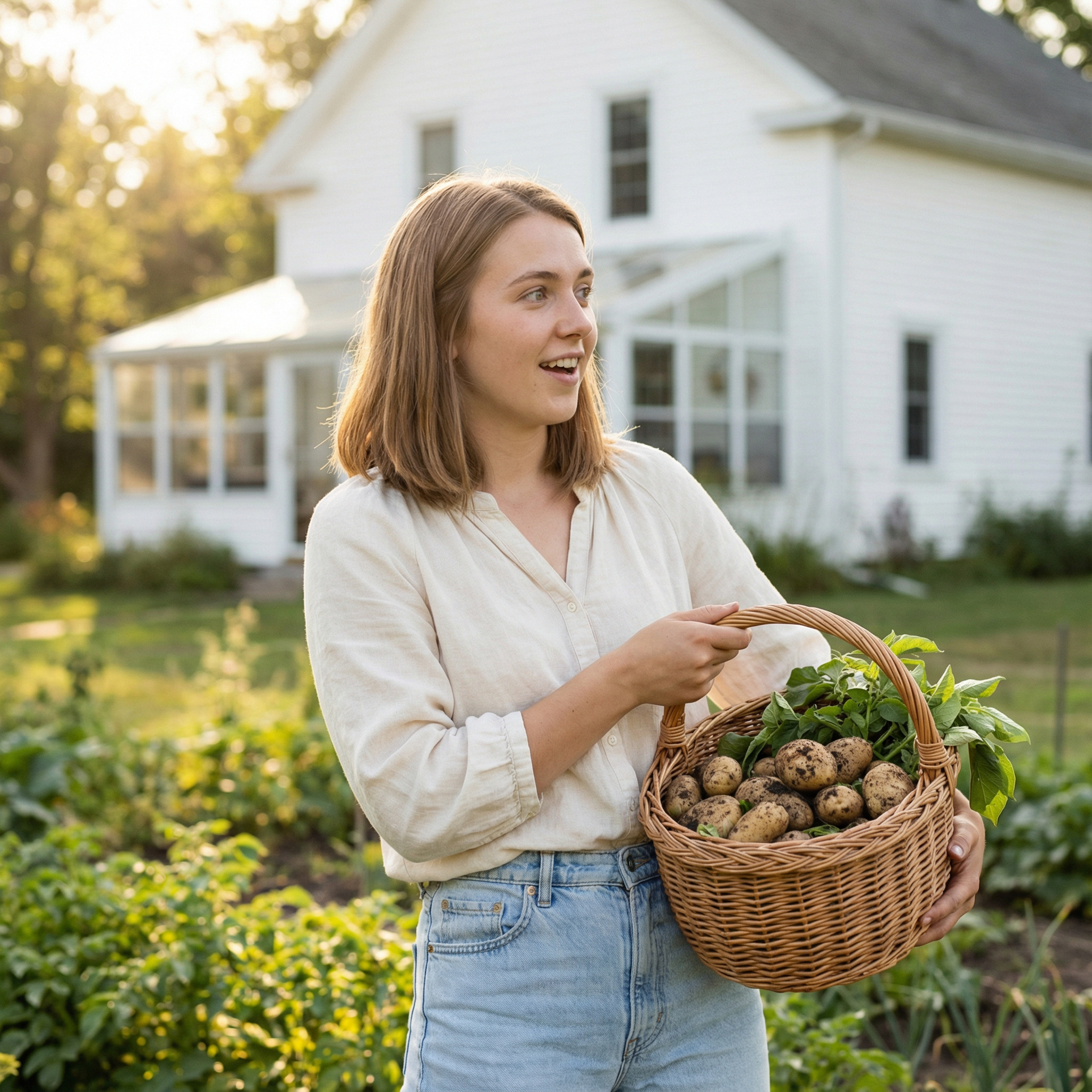 – Взимку я вас огірочками солоними годувати буду. – Хвалився Іван, а Діна із задоволенням помітила, що він став підтягнутим, зник живіт. Вона ніяковіла під його поглядами