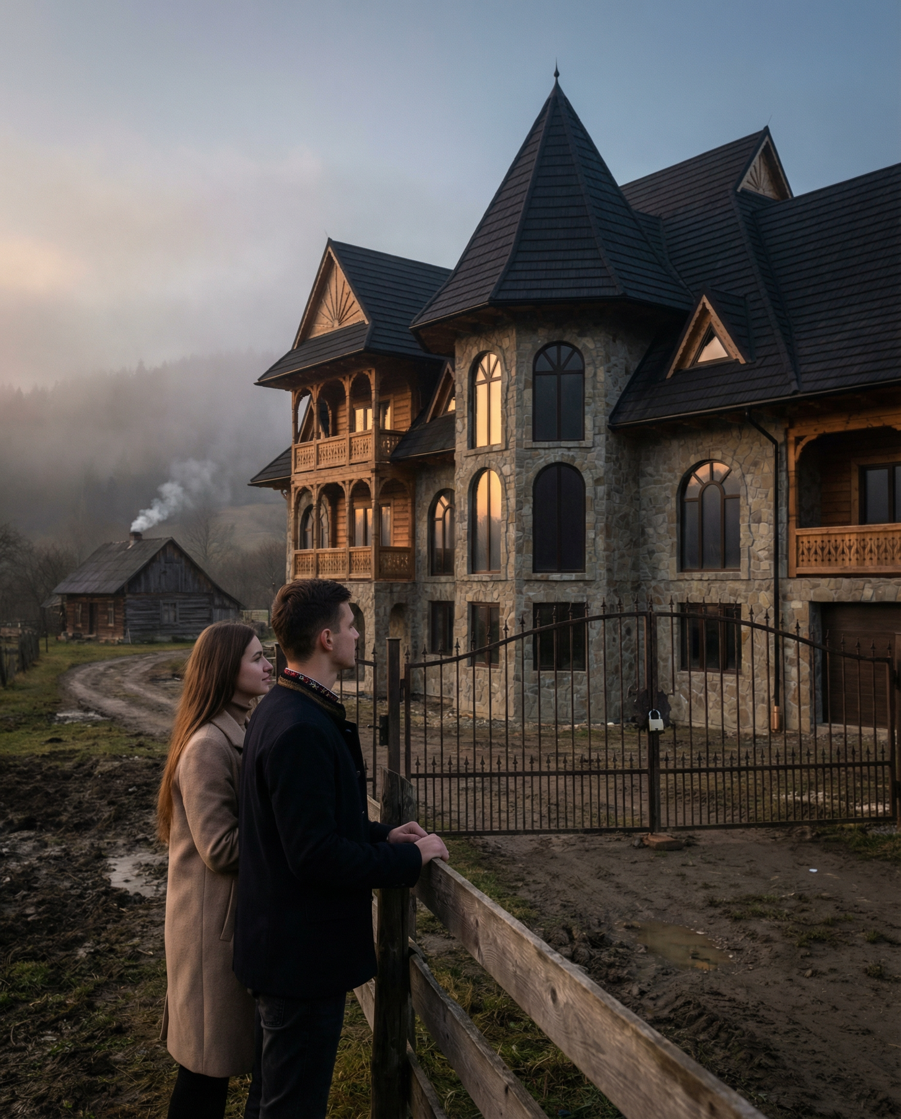 Батьки чоловіка на Закарпатті довго працювали на заробітках і на ці гроші побудували величезний маєток. А яка з нього користь, якщо він пустує і навіть сина з дружиною вони не пускають туди жити?