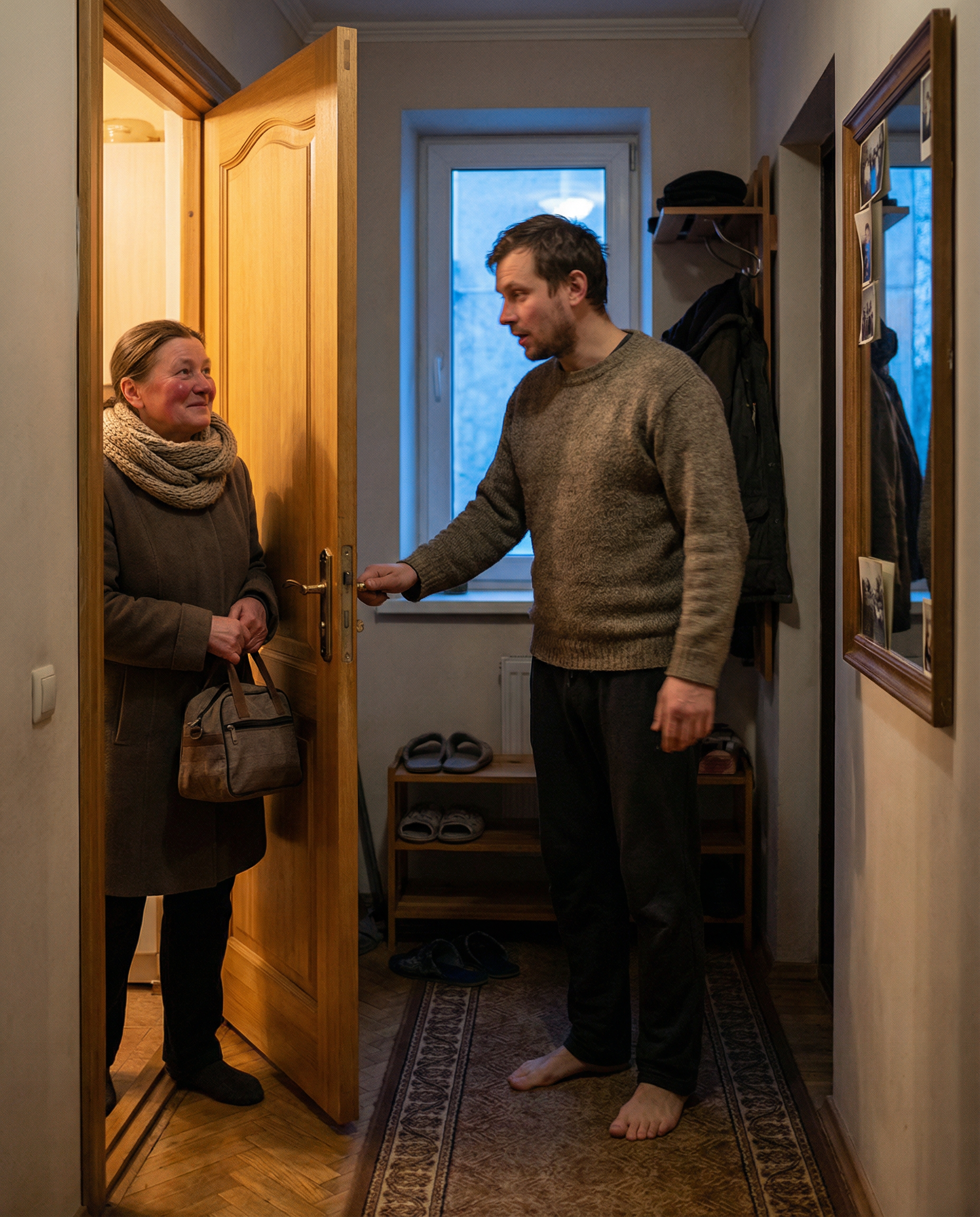 — Значить, тепер ми купимо меблі моїй мамі!