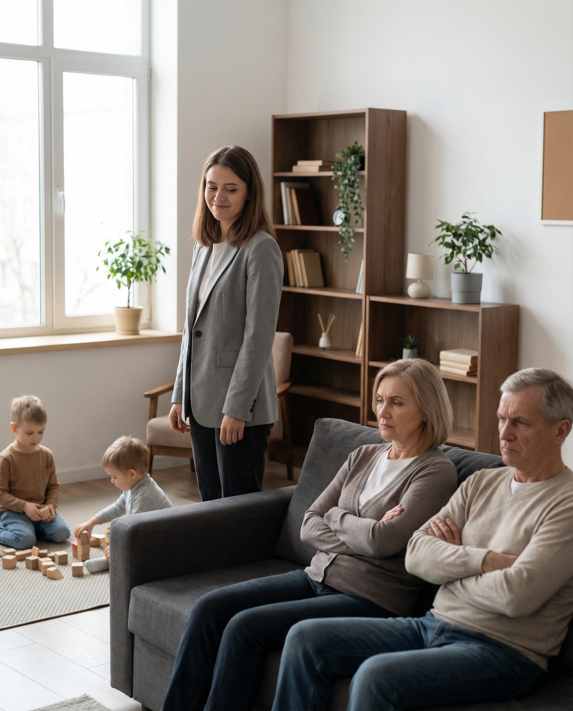 Коли вони попросять її про допомогу, вона відмовить, пославшись на те, що хоче пожити для себе і має на це право, раз виростила дітей без будь-якої допомоги