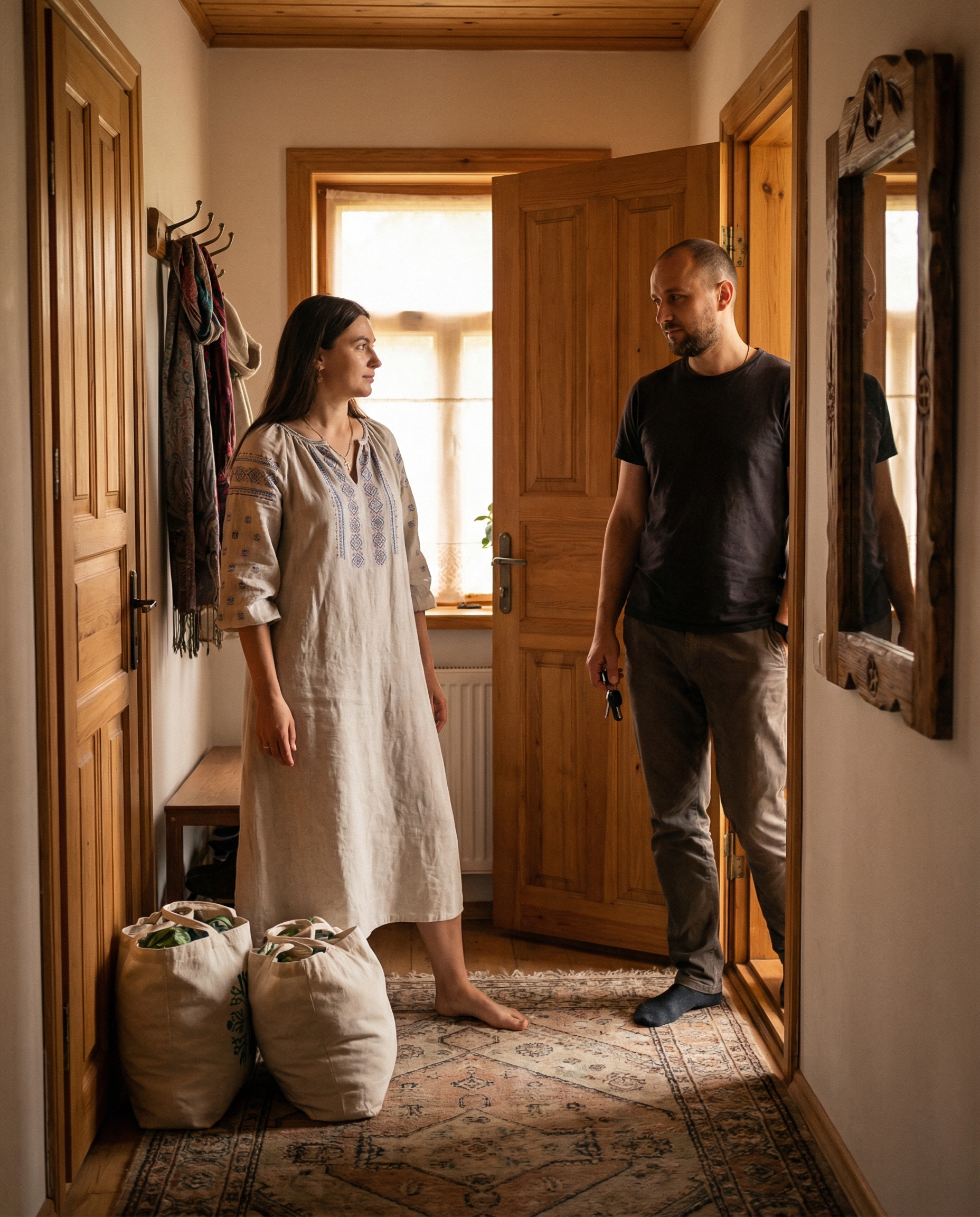 Наталя зварила борщ, насмажила котлеток. Сьогодні вони з чоловіком їдуть на дачу. – Михайле, давай дорогою заїдемо до Віті, – Наталя склала сумки і віднесла до коридору. – Навіщо? – здивувався Михайло. – Ми ж минулого тижня до них заїжджали, коли відвозили внука після канікул. – Михайле, на канікулах мені Андрійко дещо розповів, про своїх маму і тата. Ти повинен це також дізнатися, – раптом почала жінка і зупинилася. Михайло здивовано дивився на дружину, не розуміючи, що відбувається