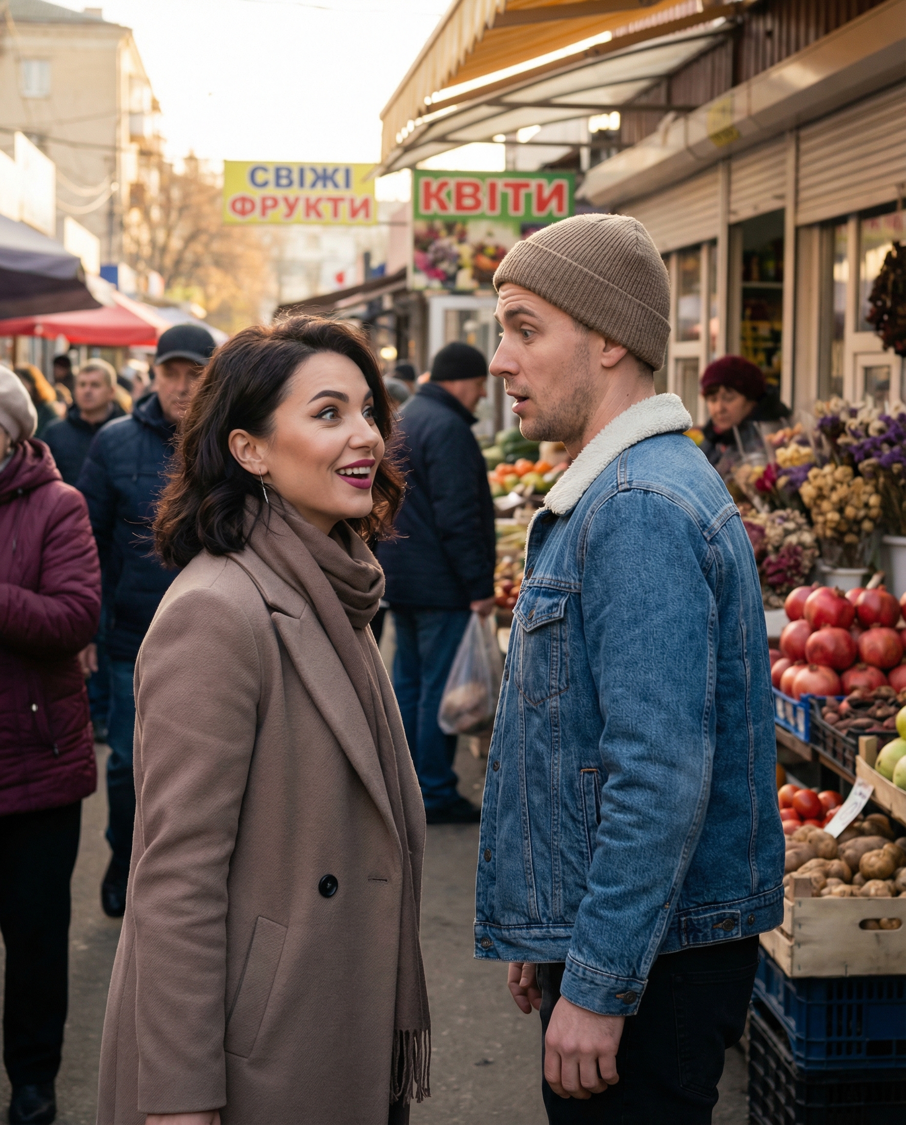 — Привіт, Люба. І я радий тебе бачити. Це, швидше, до тебе запитання. Ти ж більше не дачниця. — Так, – очі Люби забігали по прилавку. – Та ось, шпагат шукала, а тут має бути. — На тому прилавку бачив, – вказав чоловік на стіл навпроти. — Дякую, а ти що прийшов купувати? — Огірки хочу посадити, пам’ятаєш, такі з пухирцями, ти в банки закривала, а я під чарку дуже любив ними хрустіти. Дістану з банки, він маленький такий, кинув його в рот і хрум-хрум-хрум