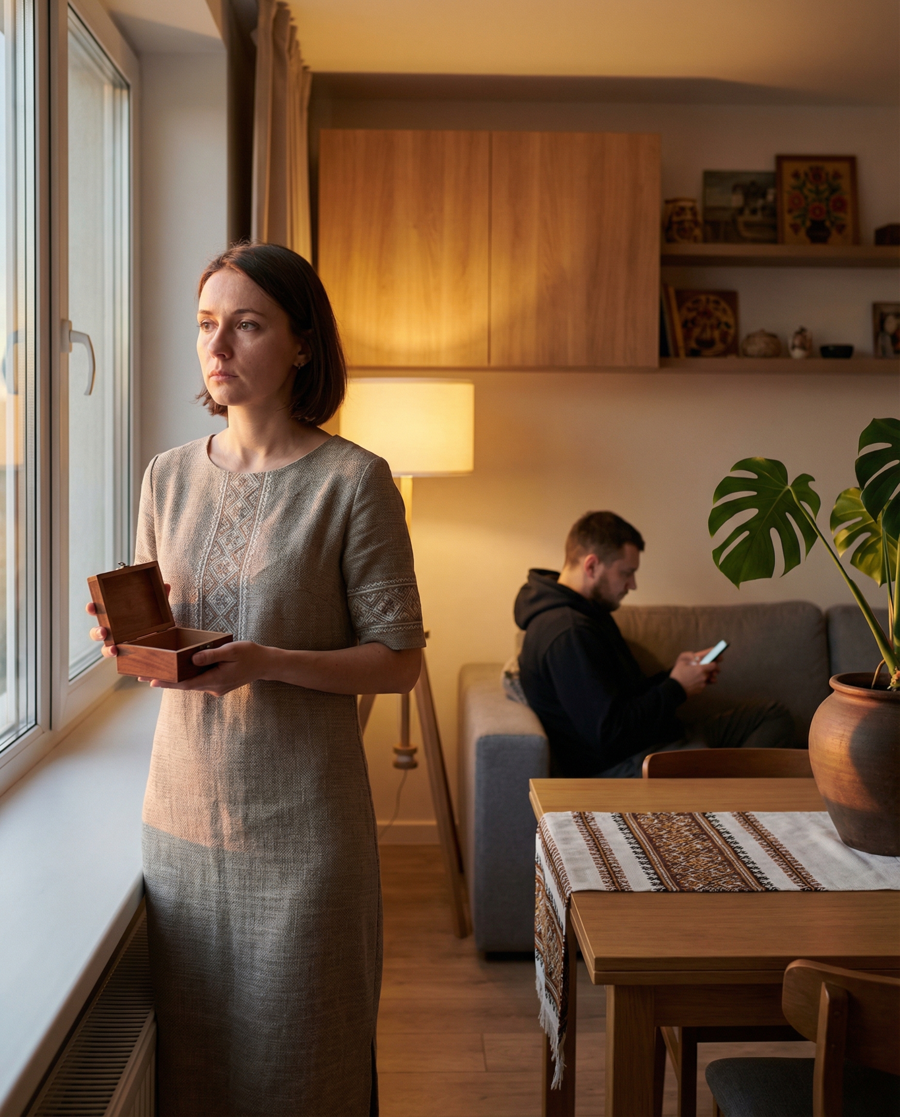 – У тебе інша? Так? Чому ти мені не сказав? – гукнула вона йому вслід