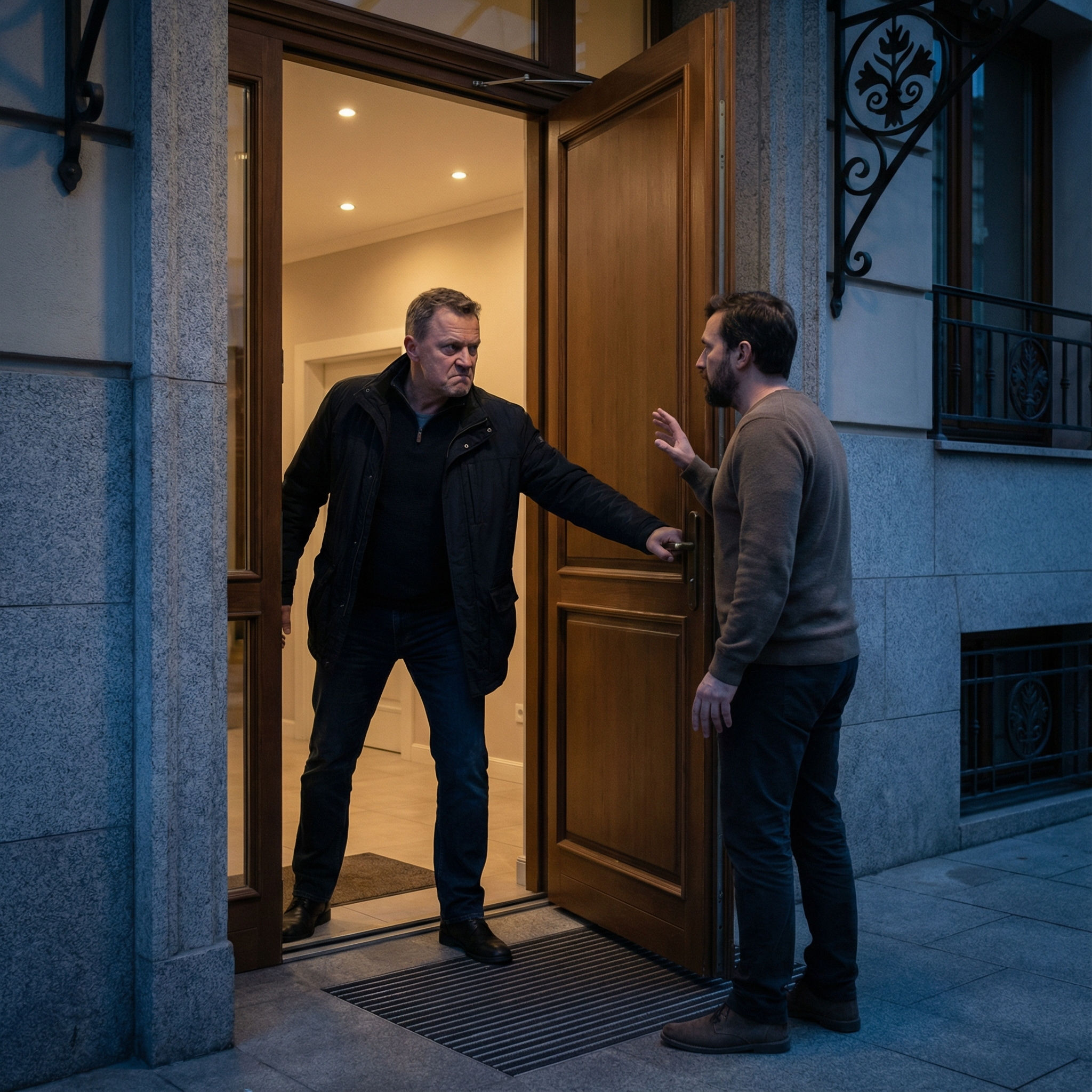 – Тобі вже теж скоро п’ятдесят буде, а ти все ще як дитина. І не смій на нас кричати! Давай, краще, вибирай, кого з нас з собою на орендовану квартиру забереш