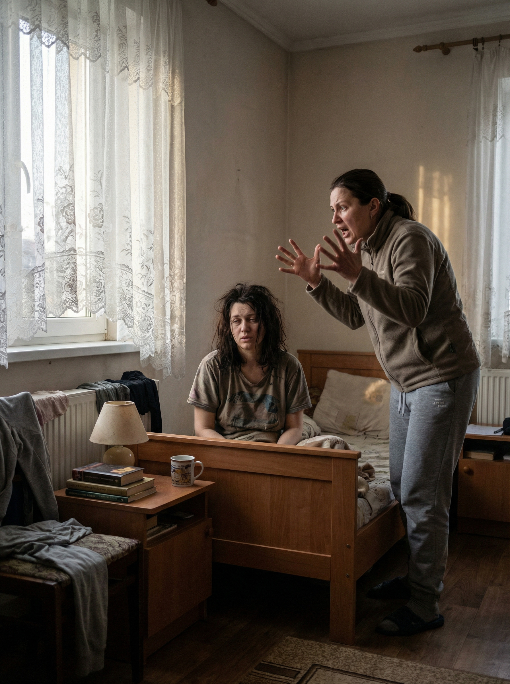 У тебе діти вранці самі собі сніданок готують! А якщо щось трапиться? — збуджено проговорила свекруха. — Що трапиться? Костику вже дванадцять років, а Михайлику — дев’ять. Посмажити без пригод яйця й самостійно поснідати вони явно здатні