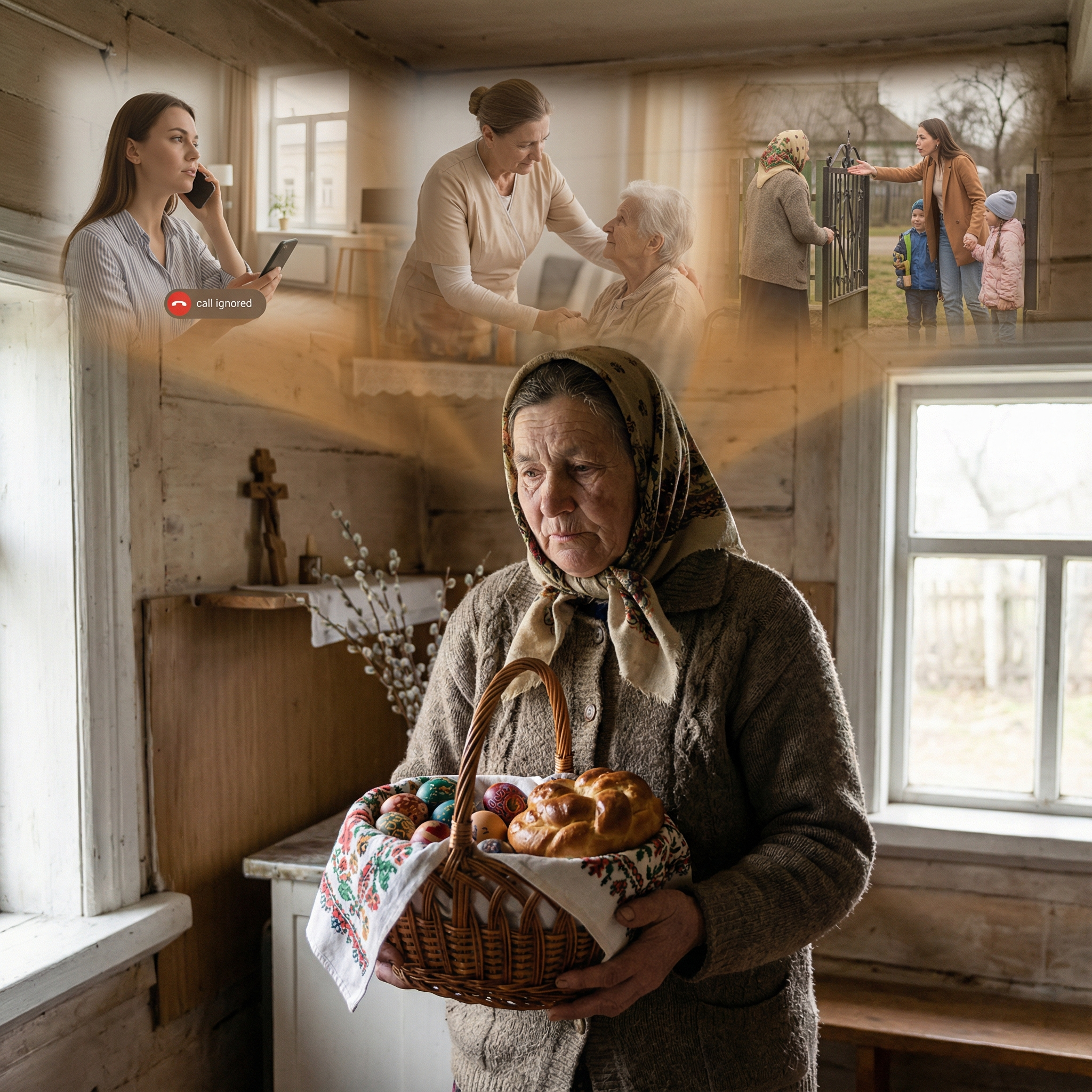 Не можу нічим допомогти, мамо, самим нічого не вистачає. А ти у Володі попроси, він тобі син, така ж дитина як і я, – каже мені дочка. Прикро було мені це чути, бо у нас з мамою наскільки важка ситуація була, що ми не мали за що кошик на Великдень скласти, а діти не захотіли нам навіть на свята підсобити