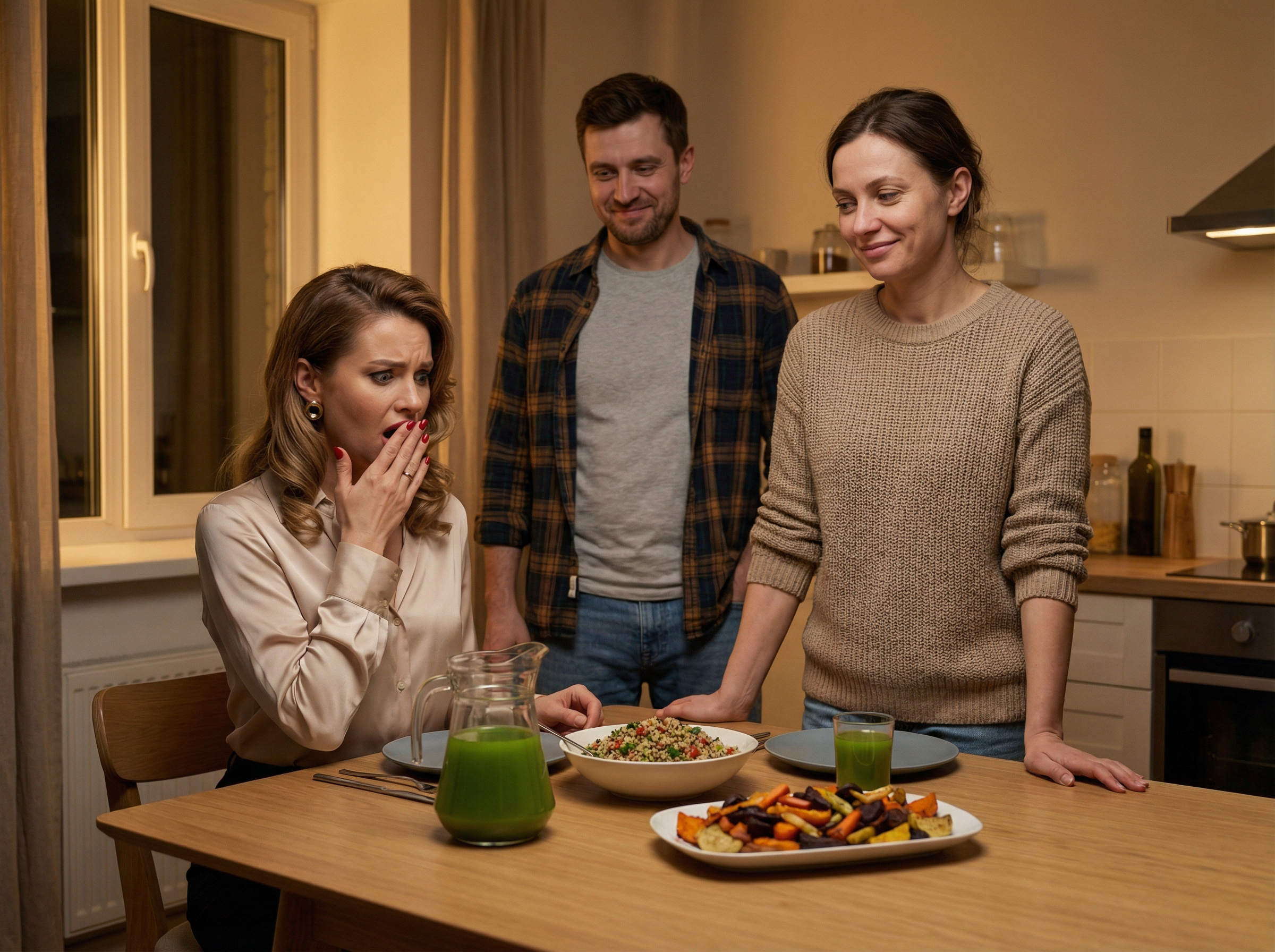 – Бач, вишукалася тут принцеса. Знавець смаку, любитель сосисок ! Та ти нормальної їжі ніколи й не пробувала