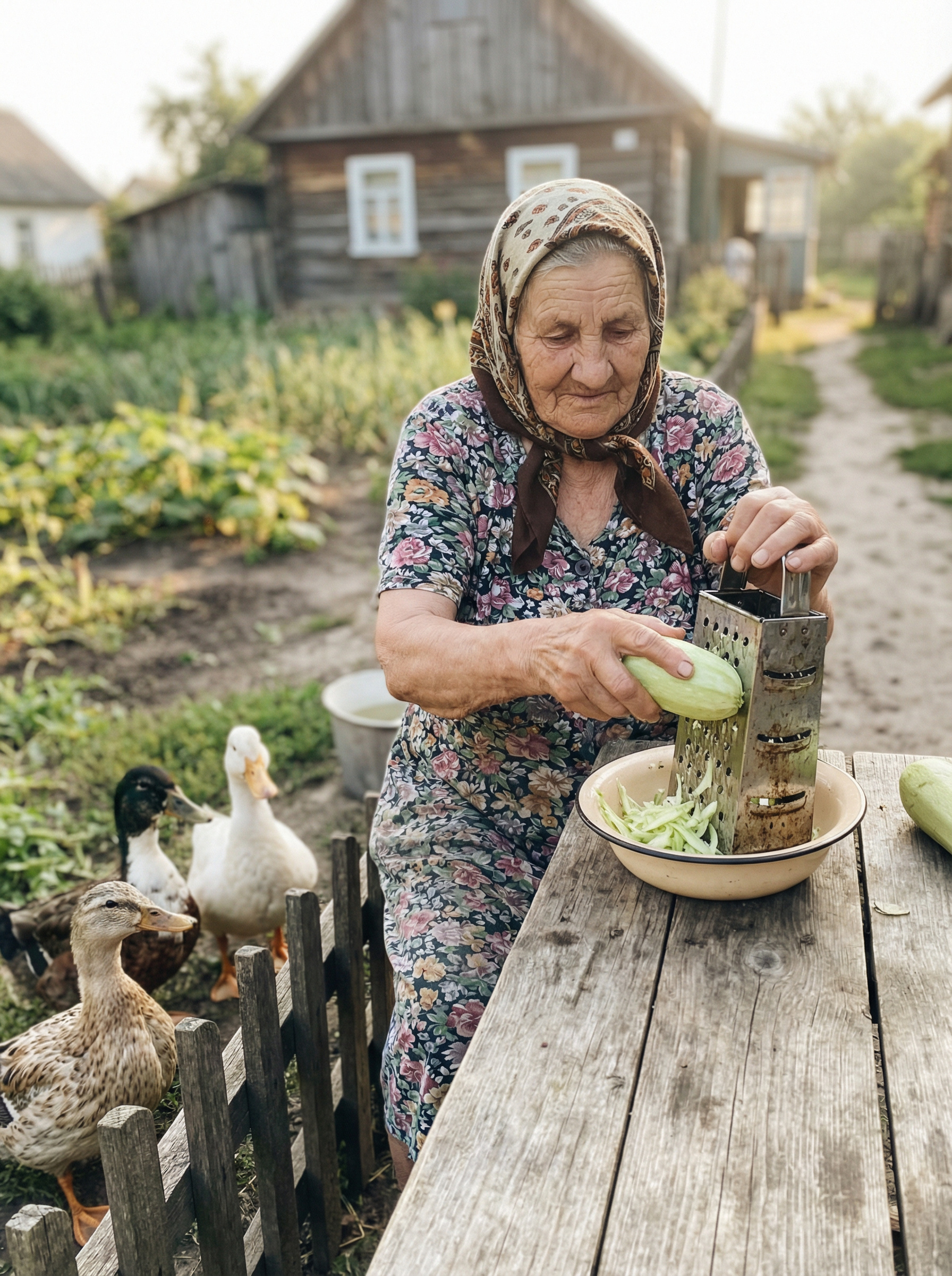 Баба Ніна натирала на тертку кабачки для качок, як раптом відчинилася хвіртка і на подвірʼї зʼявився її внук Іван. – О, Боже! – ахнула старенька. – Іване, що сталося?! Ти чого не попередив, що приїдеш. Я ж нічого навіть не приготувала! Іван мовчки підійшов до бабусі й похмуро привітався. З хати вийшов дід Микола. Іван мовчки потис йому руку. – Бабусю, дідусю, можна у вас пожити? – раптом запитав він. Старенькі аж переглянулися. – Та що трапилося, Іване?! – не витримала бабуся. Іван мовчки сів на лавку і закрив обличчя руками. Старенькі не розуміли, що відбувається
