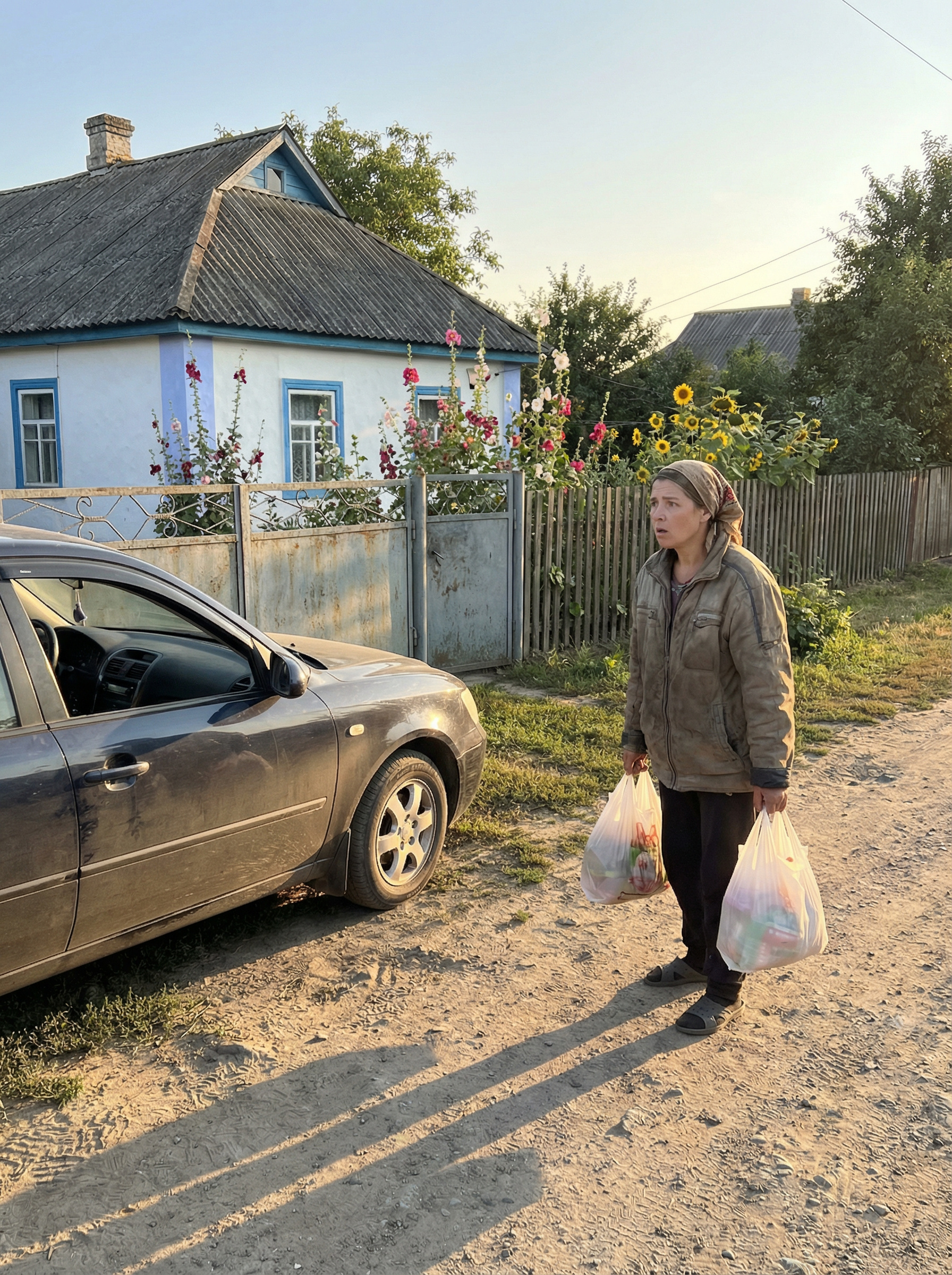 Наталя поверталася з магазину з важкими пакетами у руках. Жінка вже була біля будинку, як раптом помітила якусь машину біля своїх воріт. – Хто б це міг бути, я наче нікого не чекаю, – подумала вона. Наталя підійшла ближче, і побачила на подвір’ї молодого чоловіка. – Приїхав! – вигукнула жінка і кинулася до сина щоб обійняти. – Мамо почекай. Я маю тобі дещо розповісти, – раптом відсторонився син. – Що сталося? – захвилоювалася Наталя. – Тобі краще присісти, – тихо сказав Віктор. Наталя опустилася на лавку, приготувавшись до найгіршого 