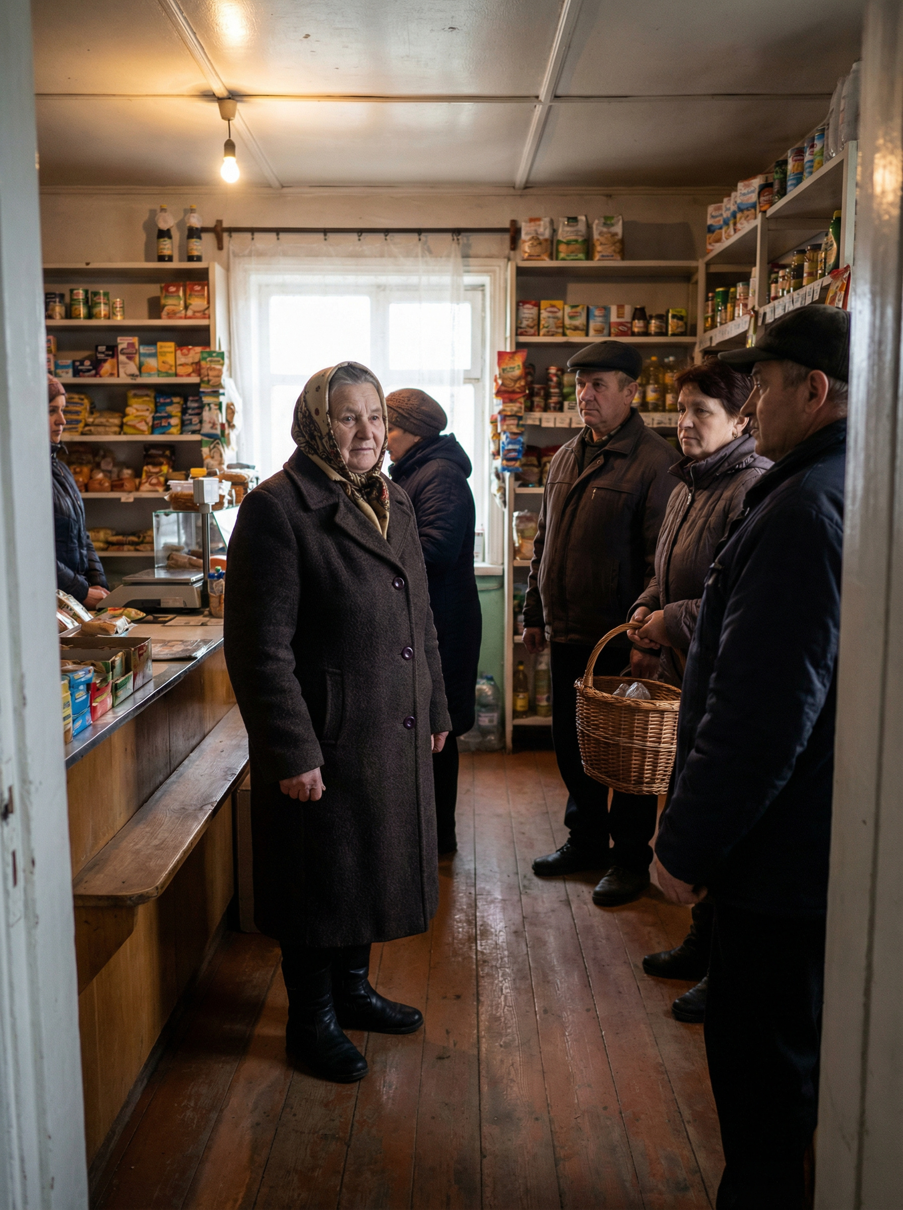 – З такою пенсії, можна купити чогось ще. Літня жінка нічого не відповіла, мовчки віддала гроші, поклала в сумку, якій було не менше ста років, свої покупки, і вийшла з магазину