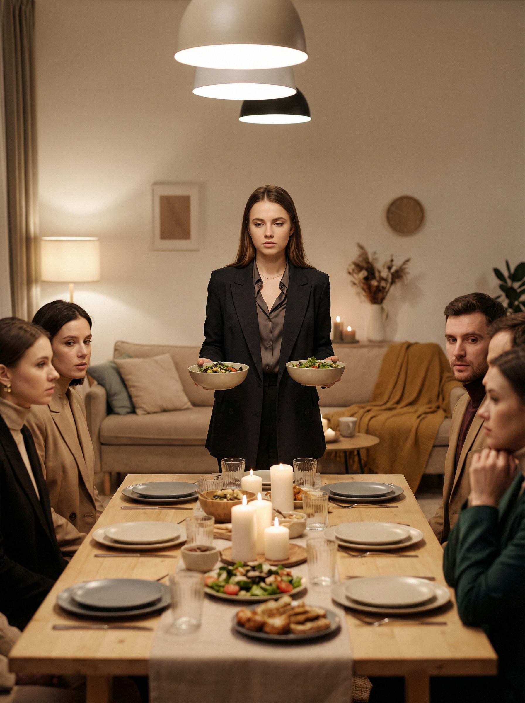 — Ну, звісно. А хто-небудь згадав, що на цьому святі життя не було мене? Точніше, я була! Як кухарка, посудомийка, офіціантка, прибиральниця! Я пів місяця закуповувала продукти, три дні готувала, потім усіх обслуговувала! Звичайно, їм було весело! Зате я потім тиждень прийти до тями не могла. Ти хоч розумієш, що означає приготувати стіл на тринадцять осіб? Це ж не жарт! — Які тринадцять осіб? Дітей ти теж порахувала? — А діти не їдять? Їм готувати не треба