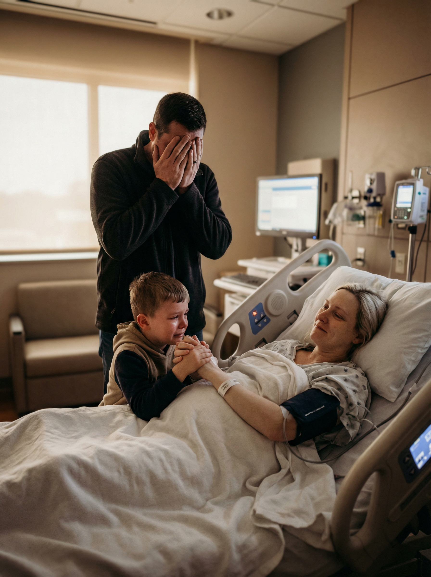 — Олеже… Ти все знаєш. Я… Просто в нього нікого нема, тільки ти… Не кидай його. Благаю… Якщо погодишся, все в Олени. Усі документи… Все… Втомилася, йди…