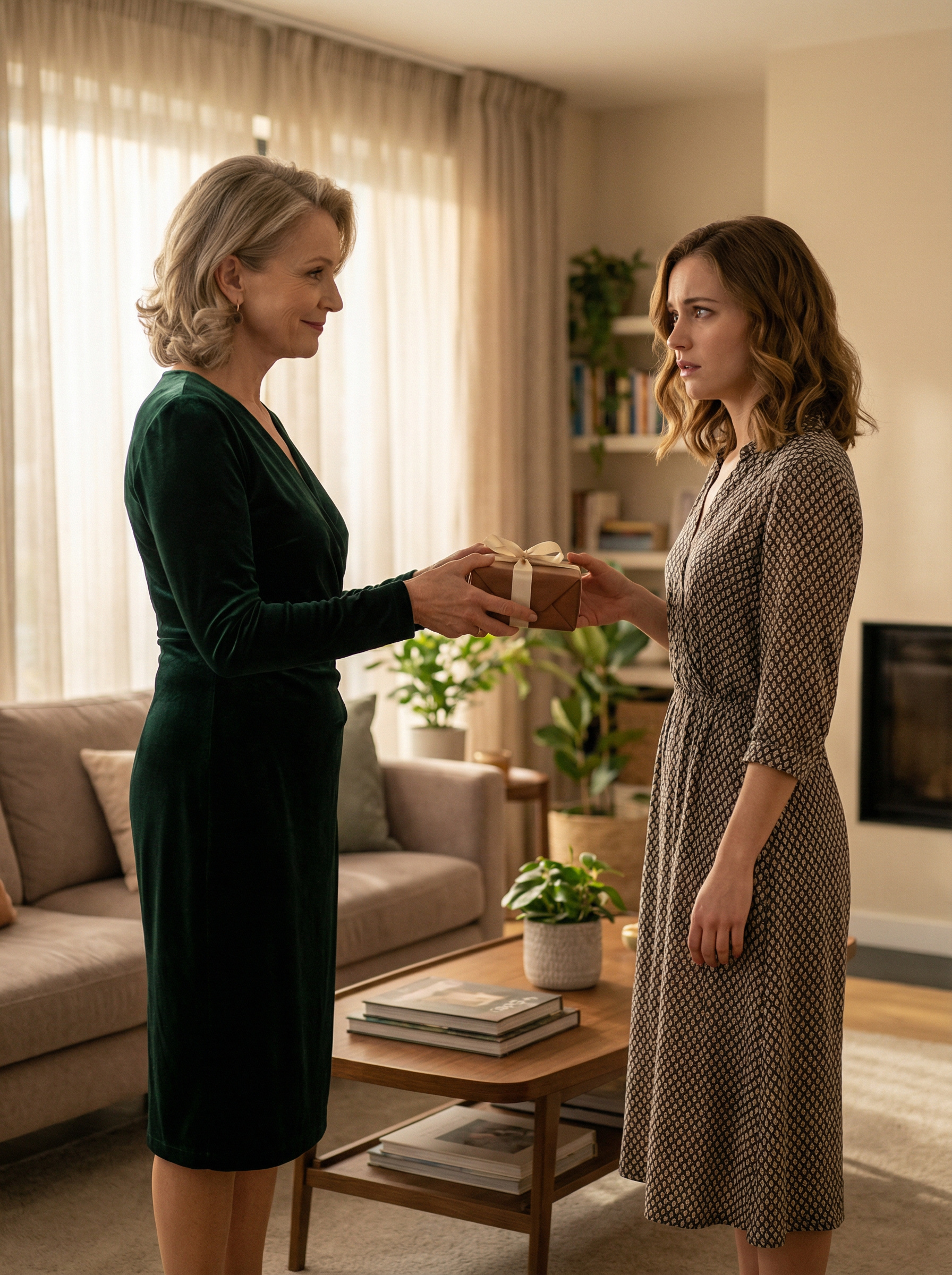 Пластикова виделка стала останньою краплею в цьому чаюванні. Ніна несподівано заплакала. Вона поставила тарілку на кухонний стіл і, ховаючи очі, почала швидко збиратися. — Мені пора… я вже спізнююся. Спасибі всім. — Ніно, почекай, – схаменулася мати. Ніна завмерла в дверях. Вона чомусь подумала, що мати приготувала подарунок і хоче зараз його вручити. — Ніно, а ти гардероб міняти не будеш? Чобітки чорненькі з минулого року залишилися в тебе? Катьці взуття потрібне