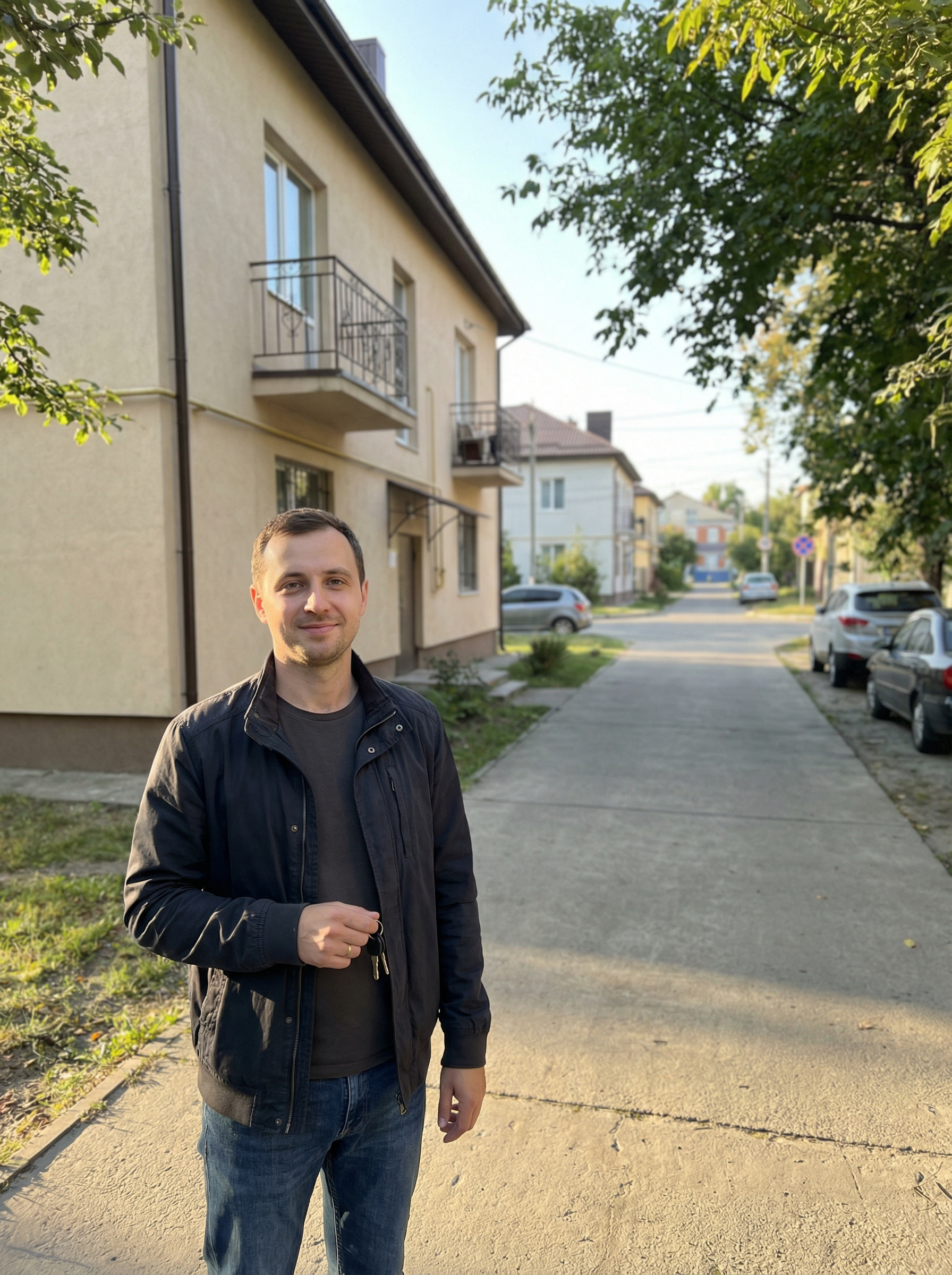 — Ух ти, яка… – прошепотів хлопець, немов боявся, що дівчина його почує. Він згадав, що в його речах, десь на антресолях є бінокль. — Почекай, почекай… – він рвонувся в передпокій, підхопивши табурет, і миттю знайшов на високих полицях у похідному рюкзаку старенький бінокль. Яке ж було його розчарування, коли спустившись на підлогу, він побачив, що дівчина навпроти зашторила свої фіранки